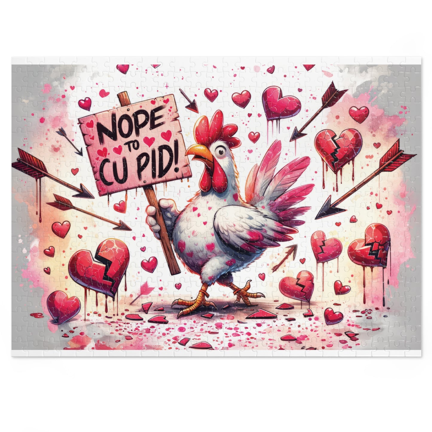 Jigsaw Puzzle, Chickens/Rooster, Personalised/Non-Personalised (30, 110, 252, 500,1000-Piece)