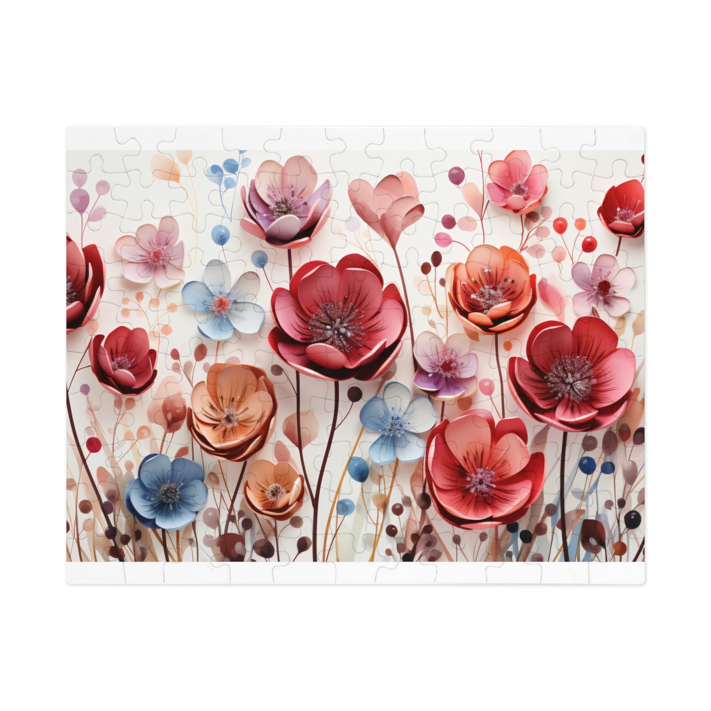 Puzzle, Floral, Wildflowers, Personalised/Non-Personalised (30, 110, 252, 500,1000-Piece) awd-654