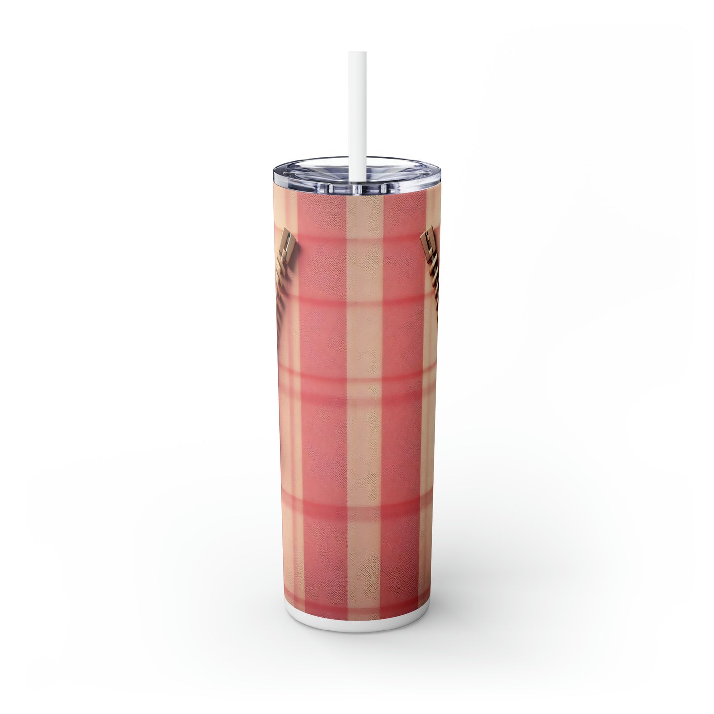 Skinny Tumbler with Straw, 20oz, Seal, Valentines Day