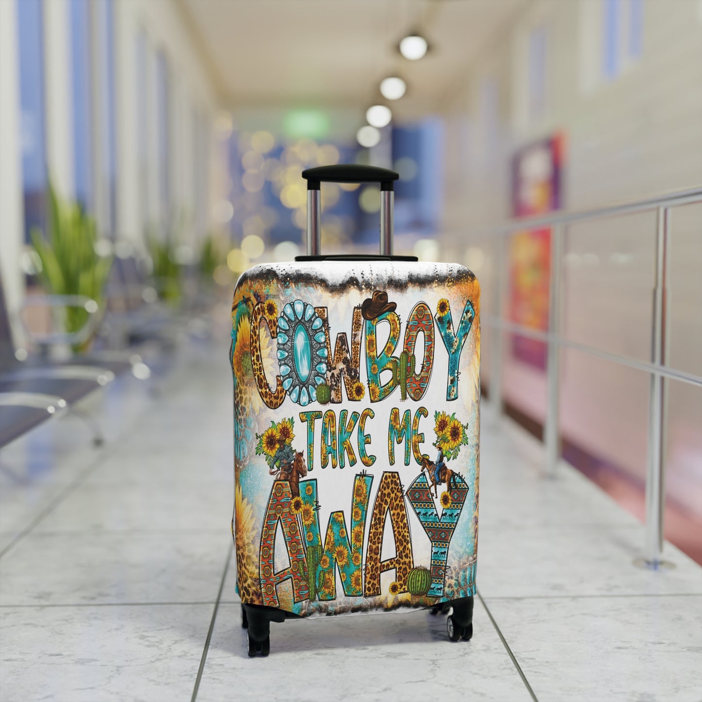 Luggage Cover, Country and Western, Cowboy Take me Away, awd-1026