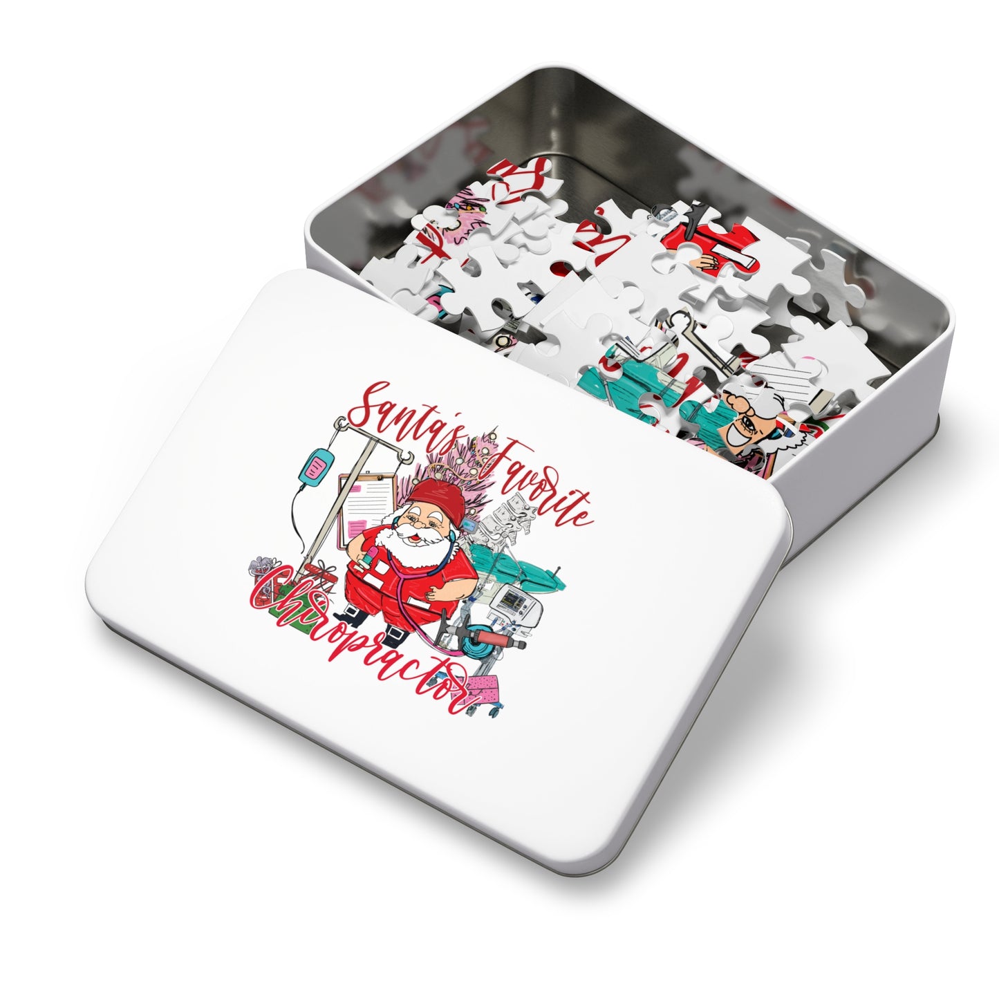 Puzzle, Santa's Favorite Chiropractor, Personalised/Non-Personalised (30, 110, 252, 500,1000-Piece)