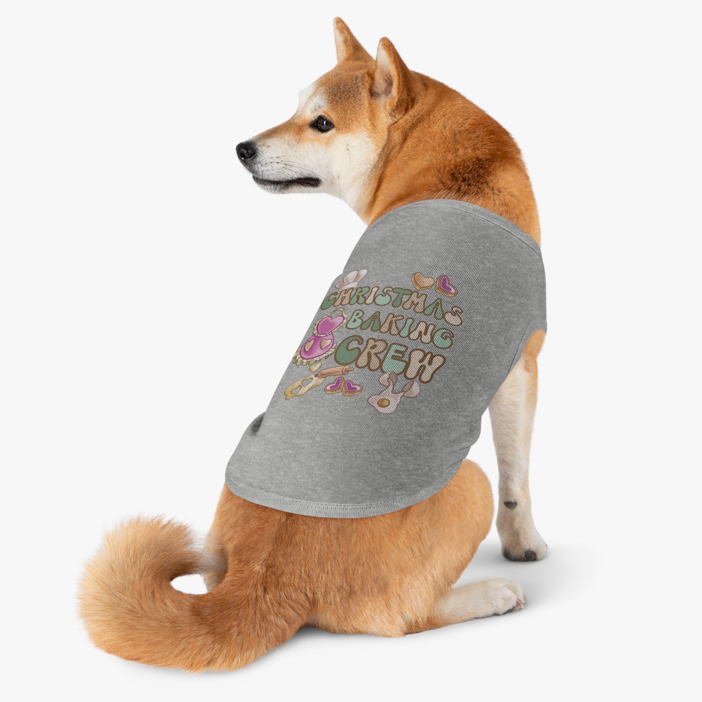 Pet Tank Top, Christmas Baking Crew, Christmas Pet Tank Top