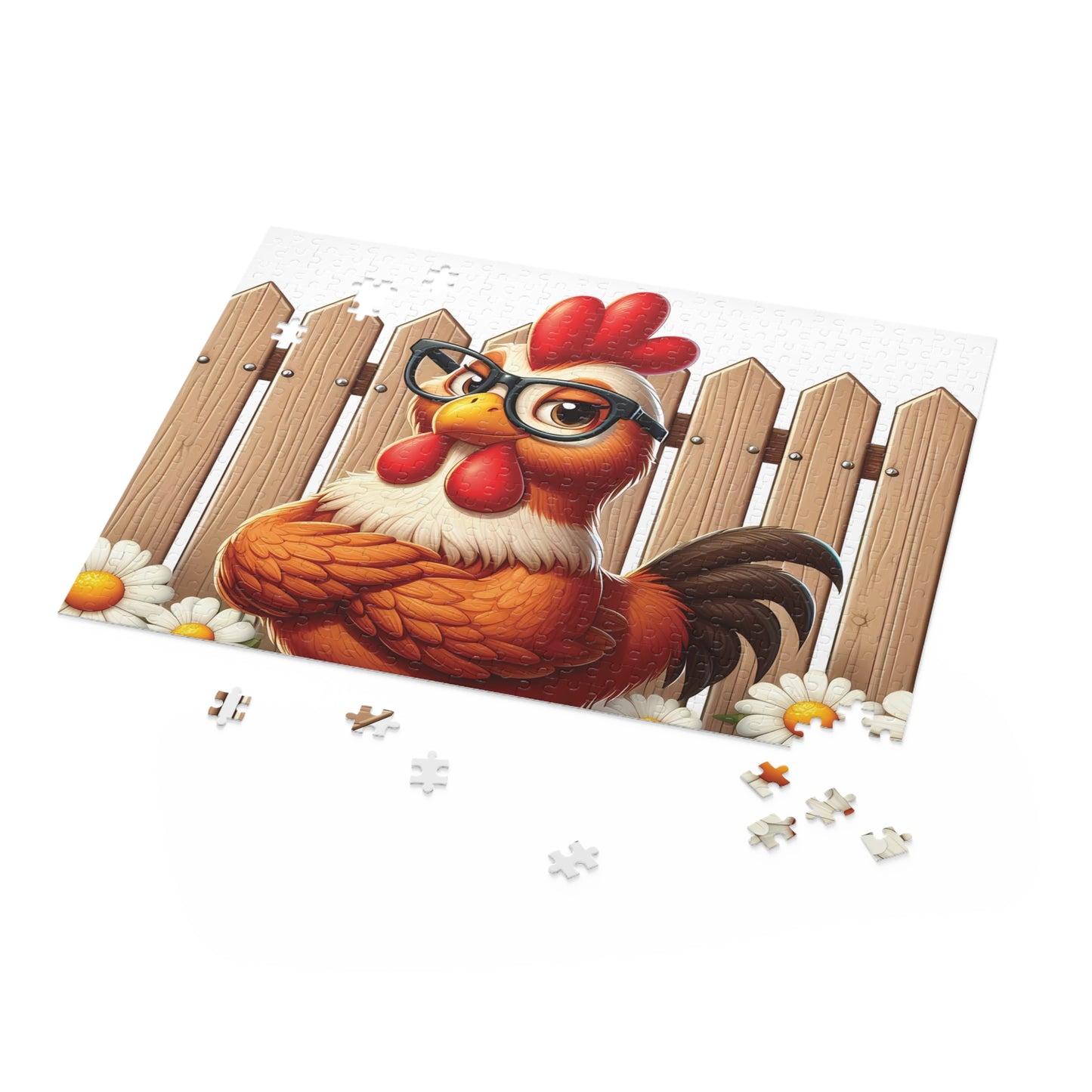 Personalised/Non-Personalised Puzzle, Chicken/Rooster (120, 252, 500-Piece)