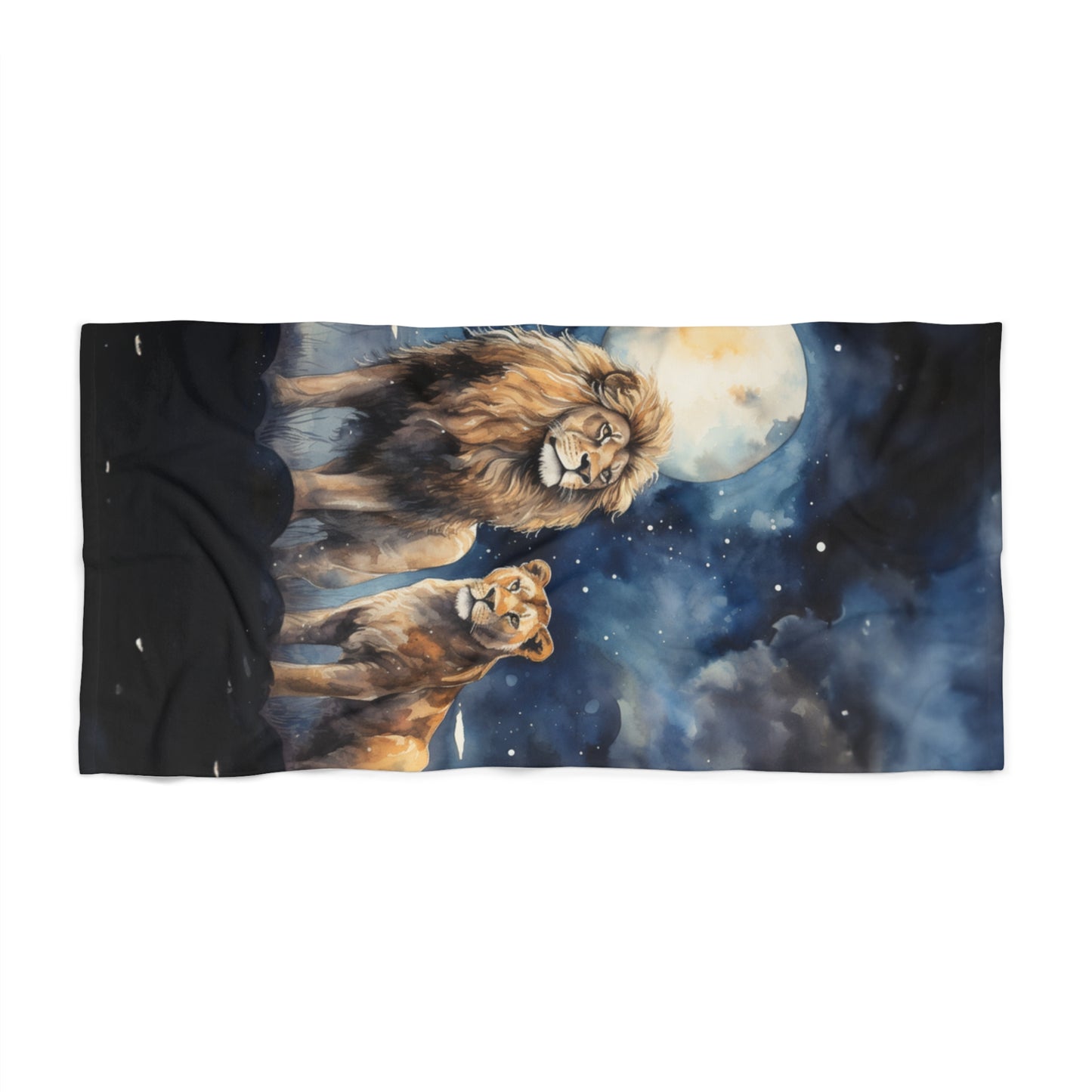 Beach Towel, Lions, Polycotton Towel, 2 sizes Available