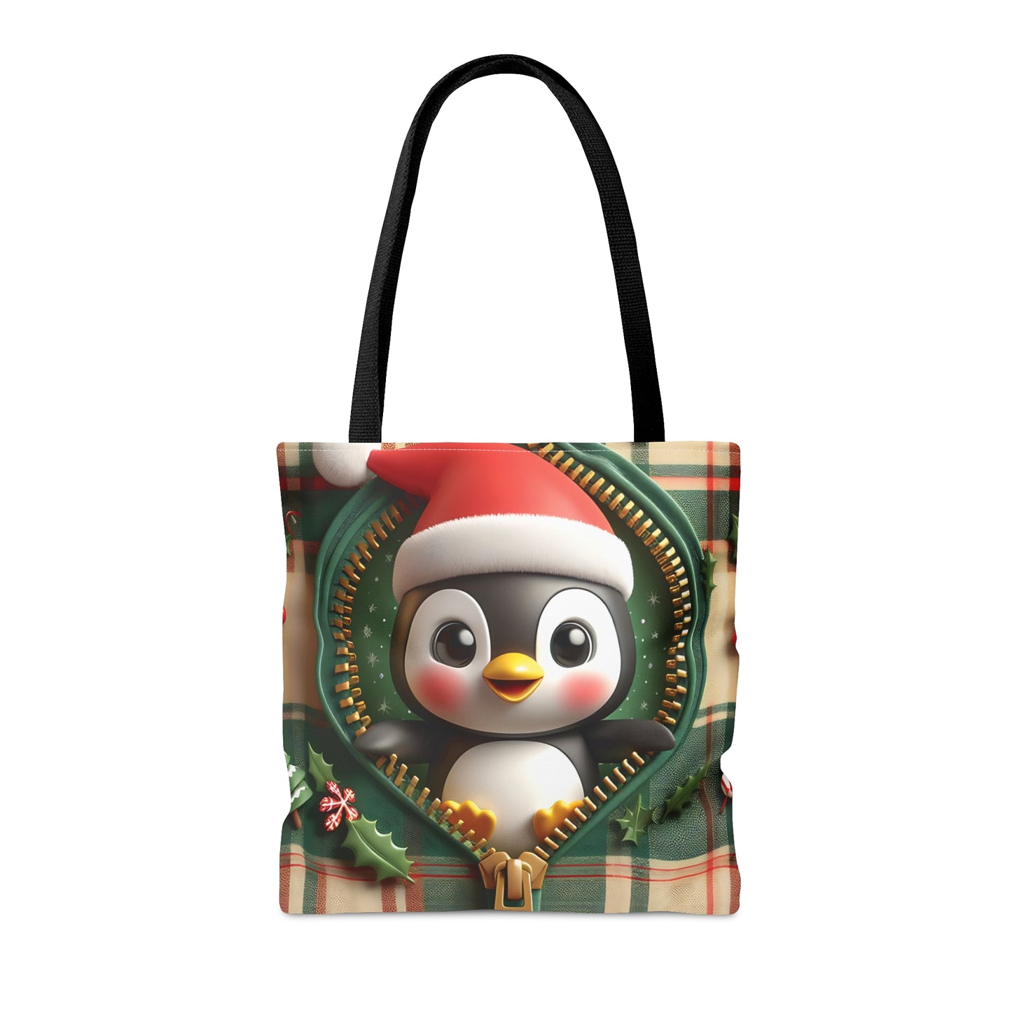 Tote Bag, Christmas, Penguin