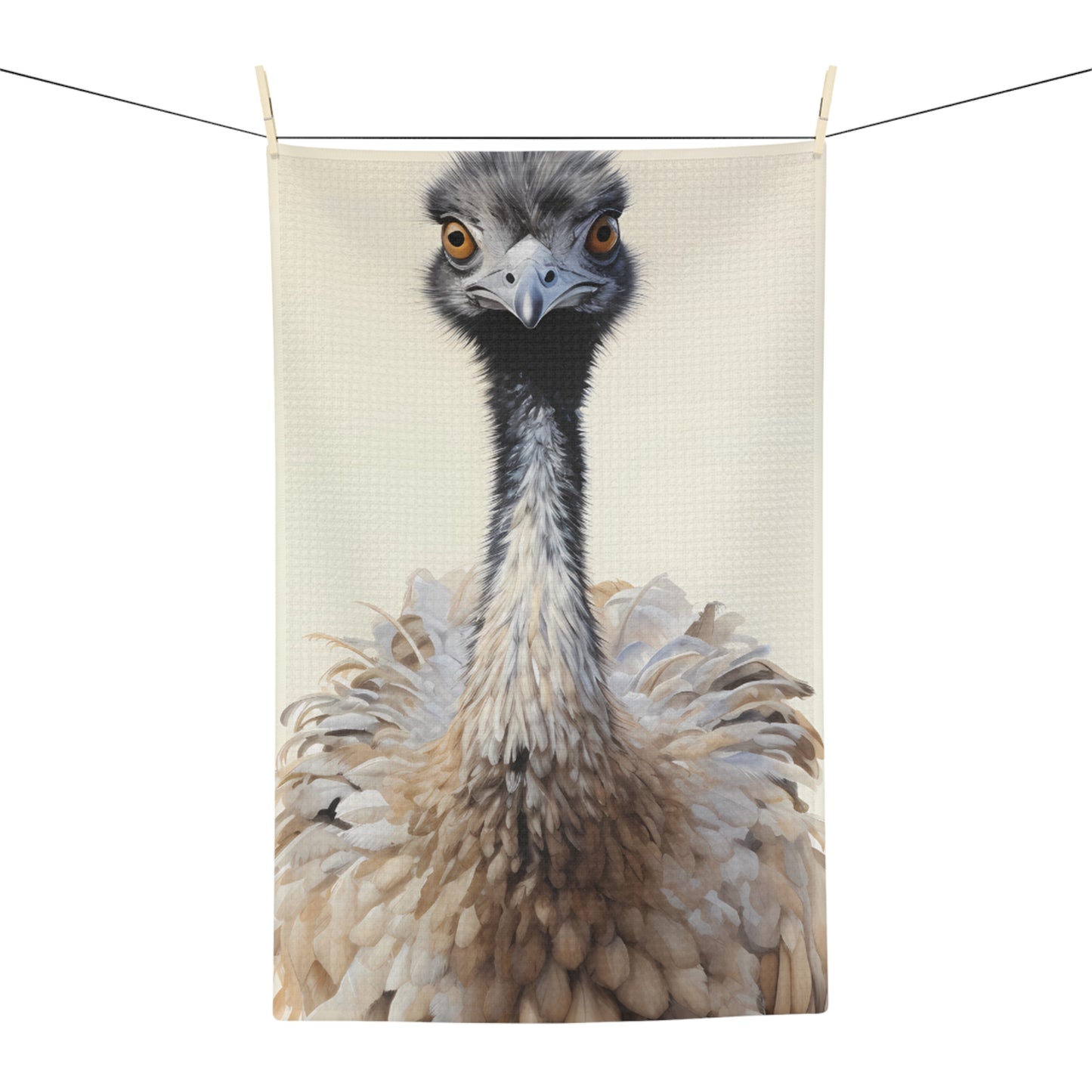 Microfiber Tea Towel, Australian Animals, Emu