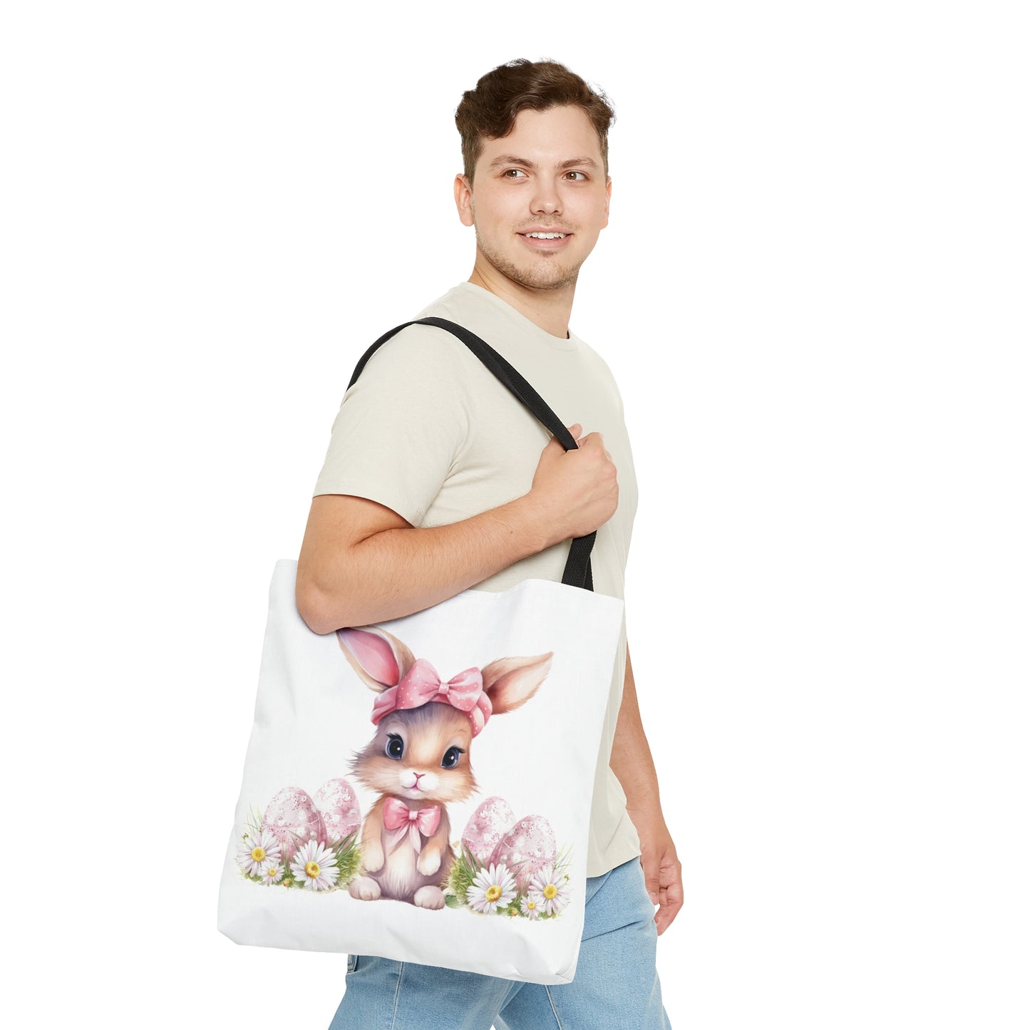 Tote Bag, Easter, Rabbit, Personalised/Non-Personalised Tote bag