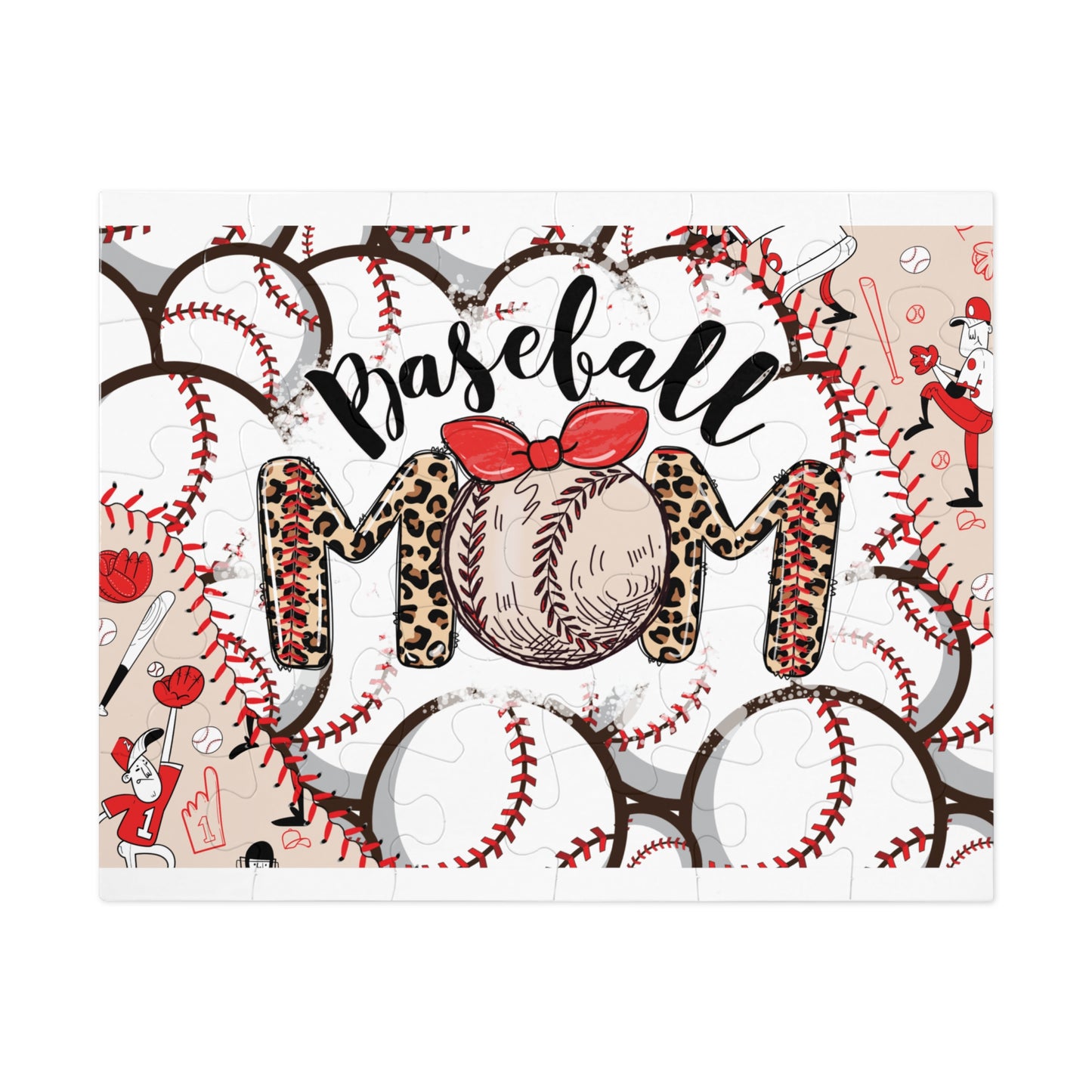 Jigsaw Puzzle in Tin, Baseball Mom, Personalised/Non-Personalised, awd-334 (30, 110, 252, 500,1000-Piece)