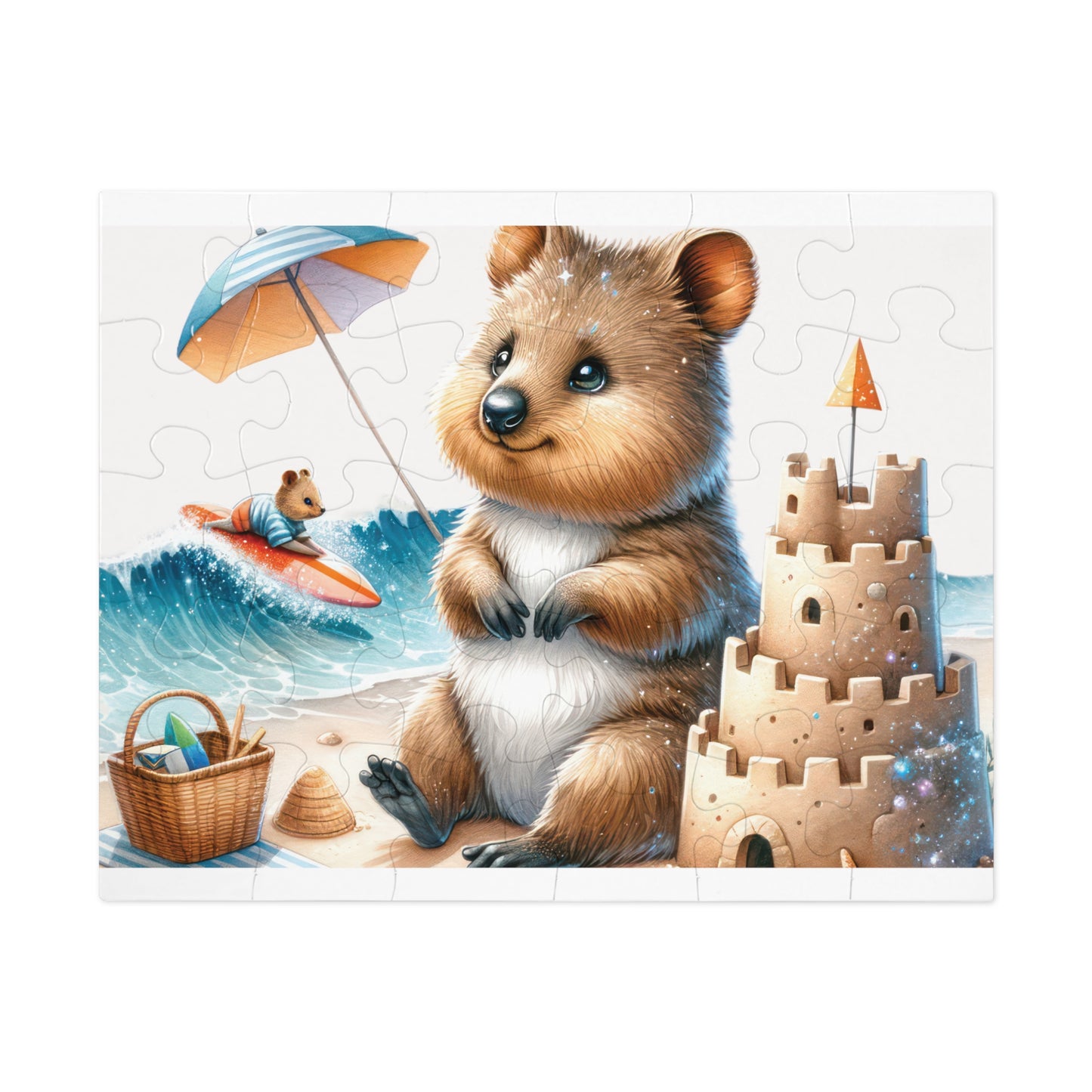 Jigsaw Puzzle in Tin, Australian Animals, Quokka, Personalised/Non-Personalised, awd-1325 (30, 110, 252, 500,1000-Piece)