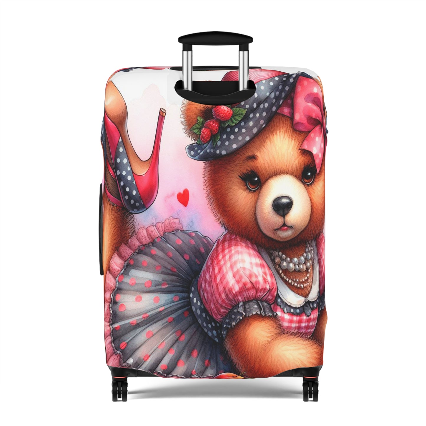 Luggage Cover, Rockabilly, Teddy Bear, awd-3033