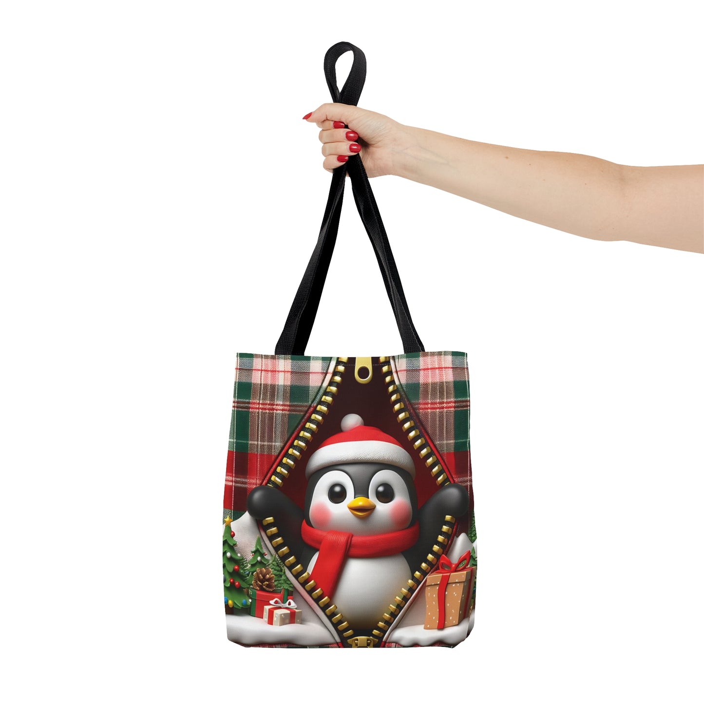 Tote Bag, Christmas, Penguin