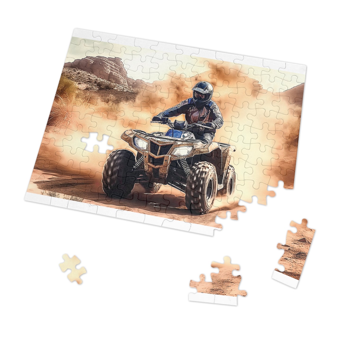 Jigsaw Puzzle, Quad Bike, Personalised/Non-Personalised (30, 110, 252, 500,1000-Piece)