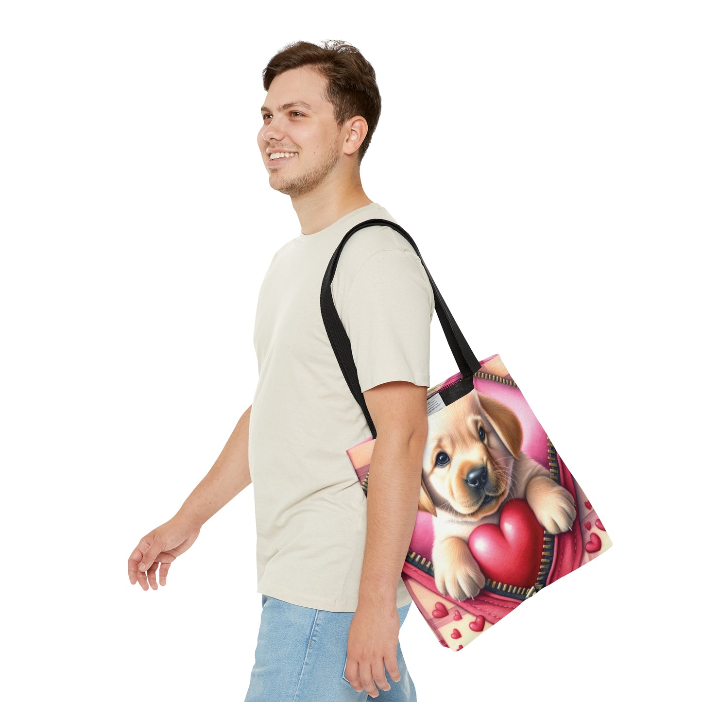 Tote Bag, Cute Dog, Personalised/Non-Personalised Tote bag