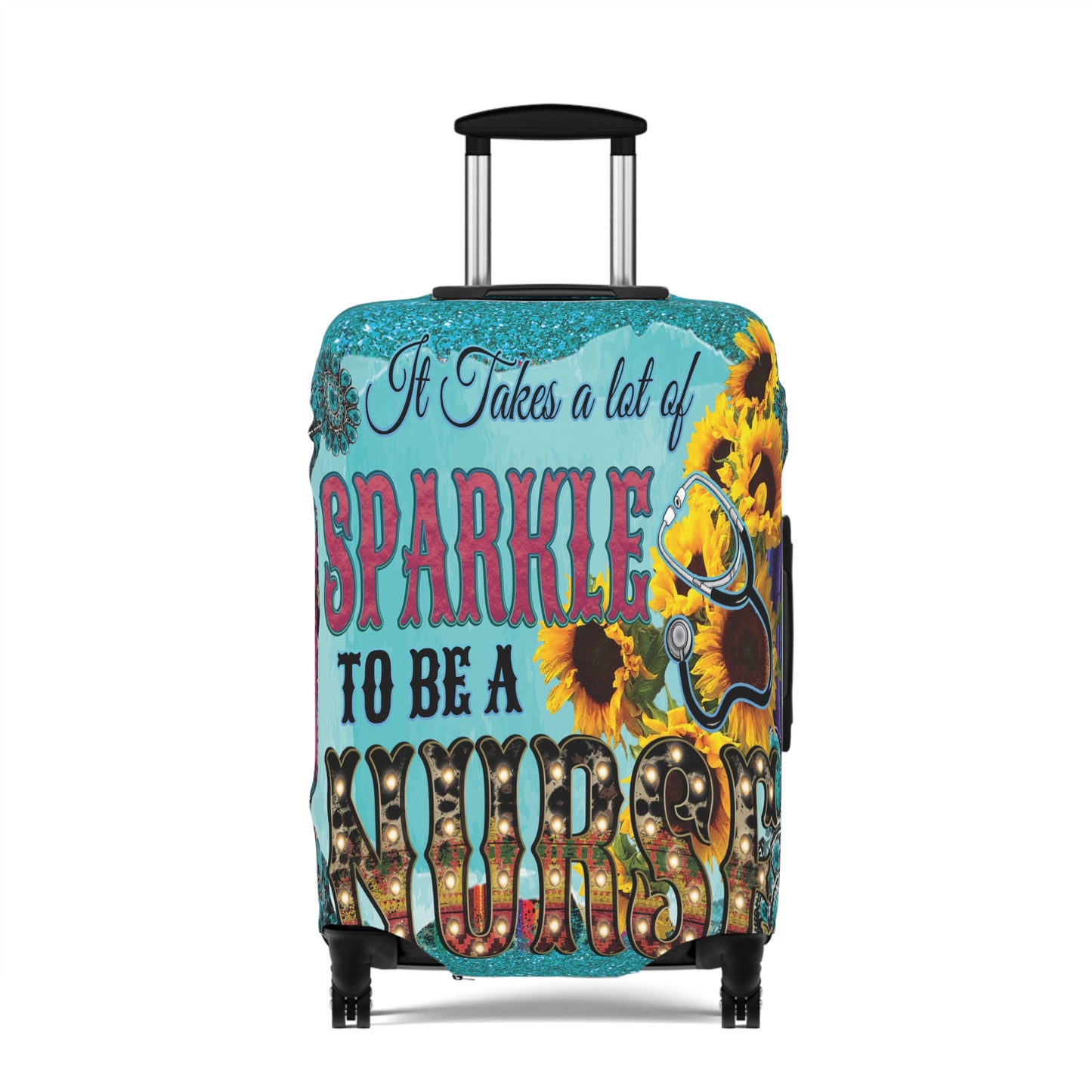 Luggage Cover, It takes a lot of sparkle to be a Nurse, awd-037