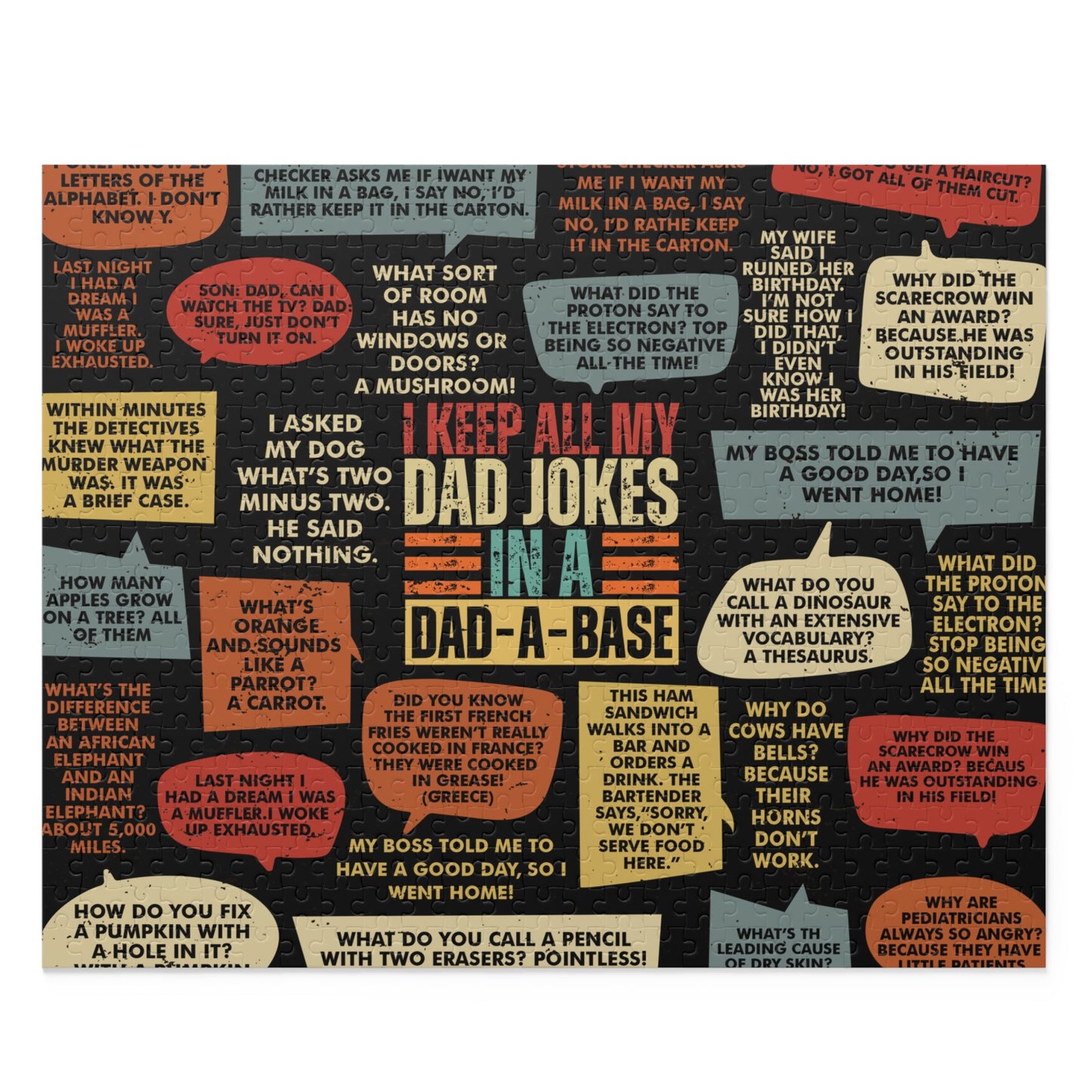 Personalised/Non-Personalised Puzzle, Dad Jokes (120, 252, 500-Piece)