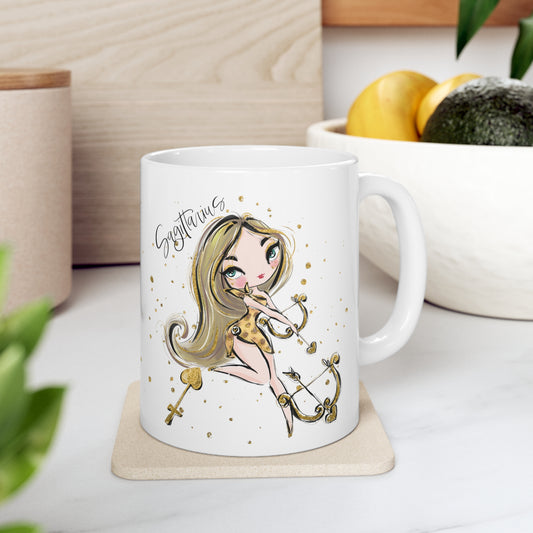 Zodiac Sign, Sagittarius, Ceramic Mug 11oz