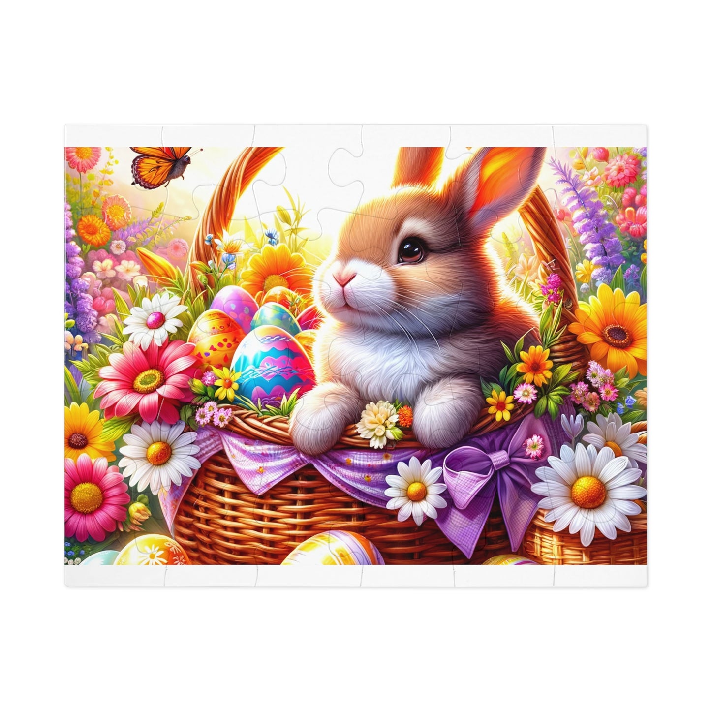 Puzzle, Easter, Rabbit, Personalised/Non-Personalised (30, 110, 252, 500,1000-Piece) awd-617