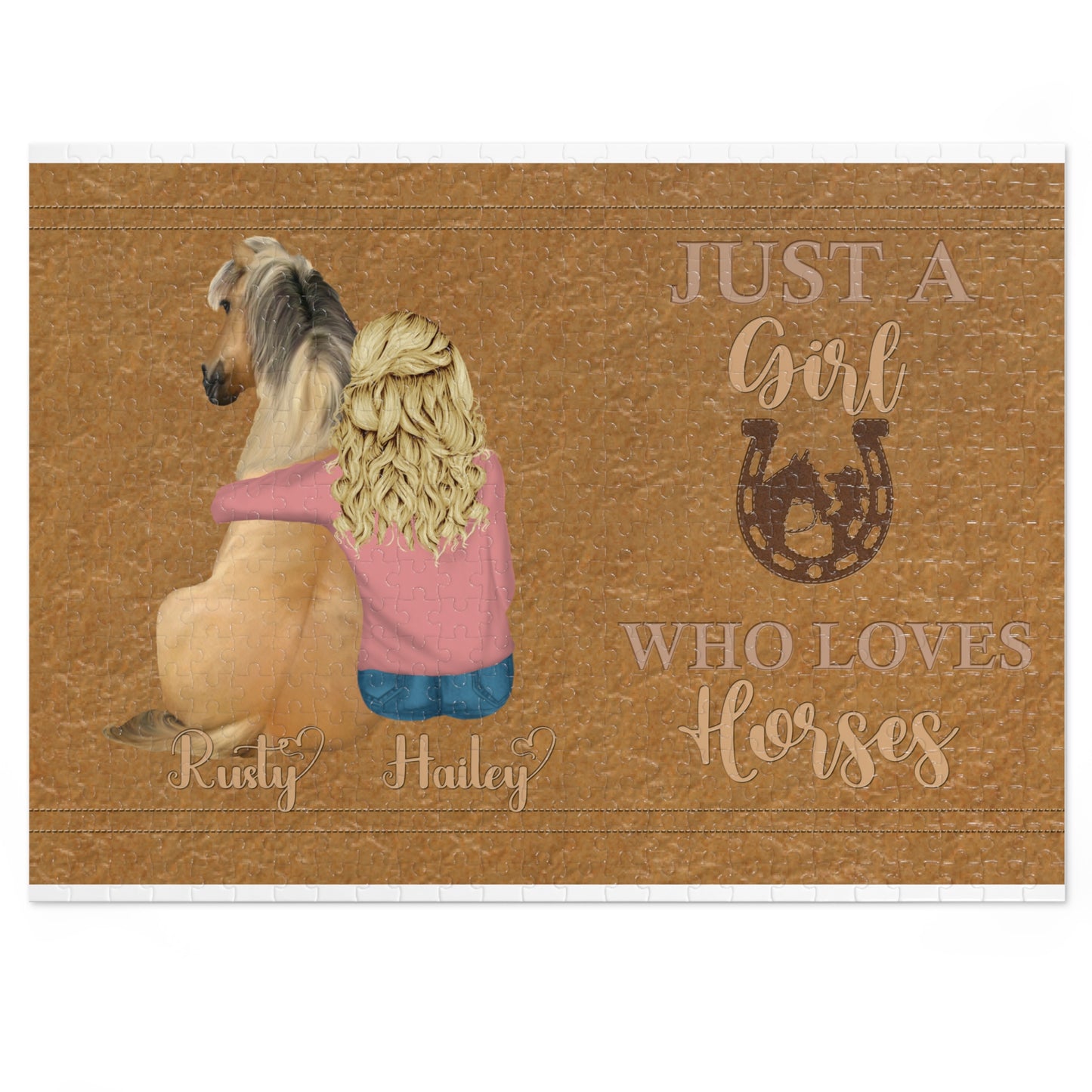 Jigsaw Puzzle, Just a Girl Who Loves Horses (30, 110, 252, 500,1000-Piece)