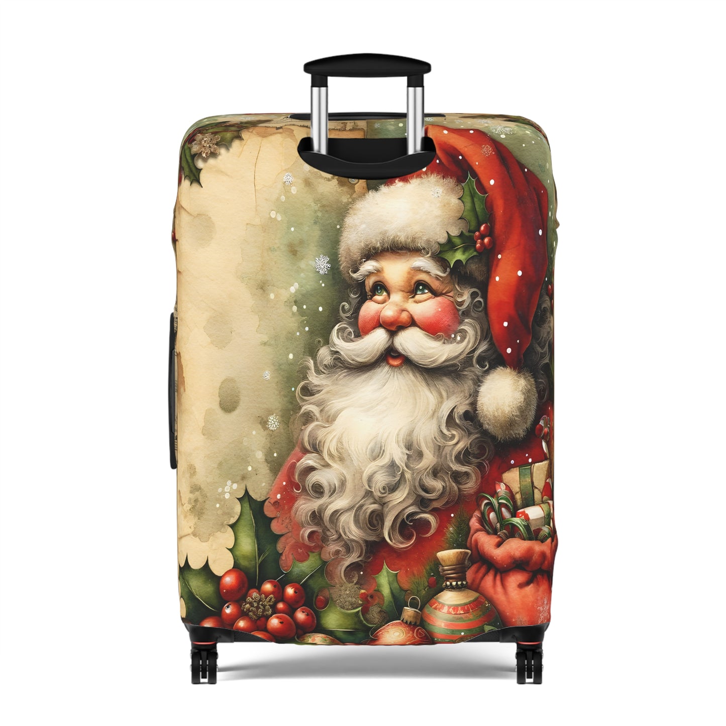 Luggage Cover, Christmas, Vintage Santa, awd-1478