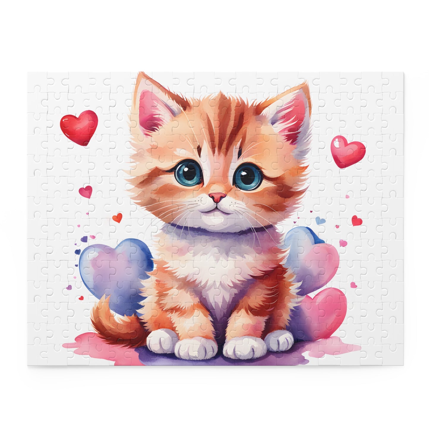 Personalised/Non-Personalised Puzzle, Cat (120, 252, 500-Piece)