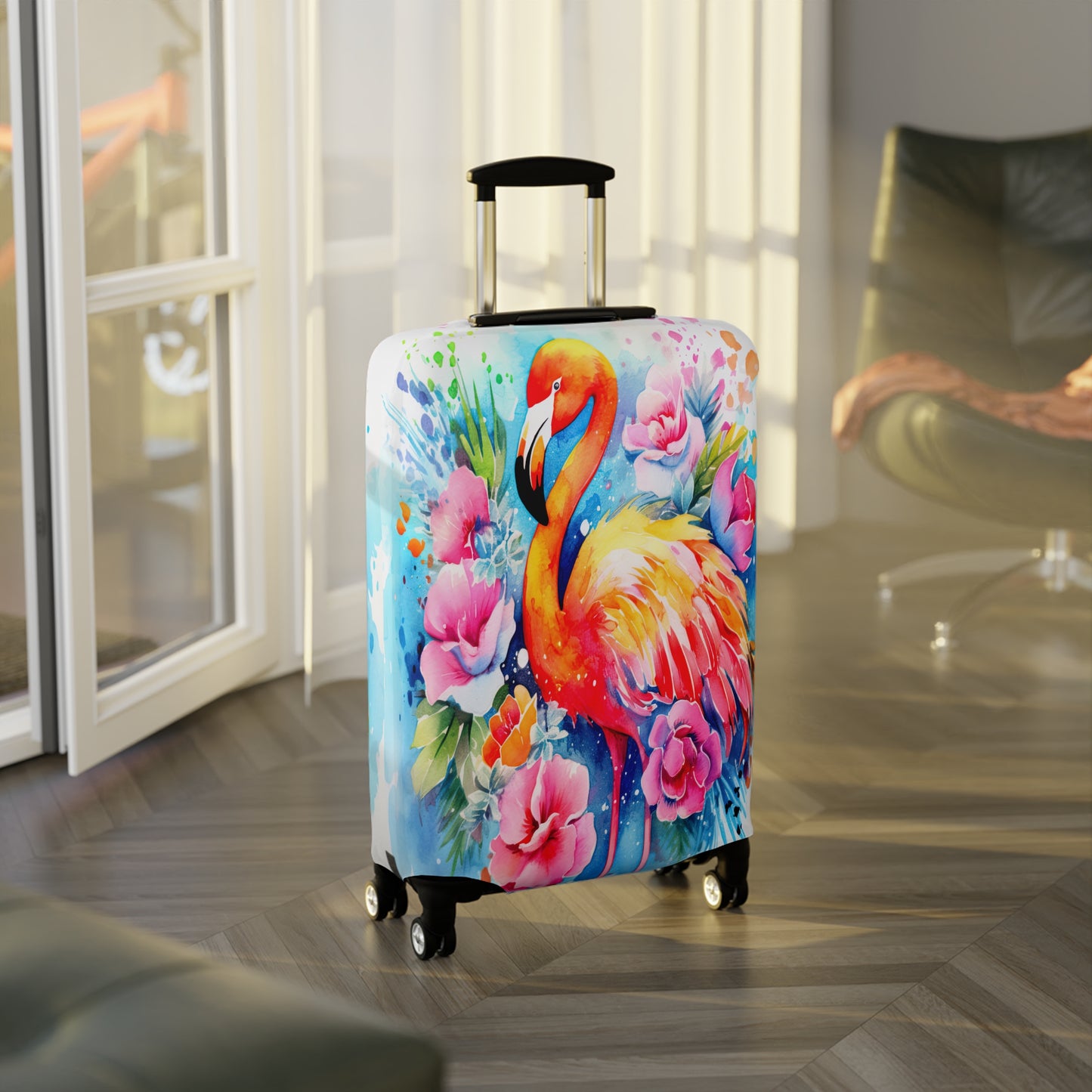 Luggage Cover, Flamingo, awd-242