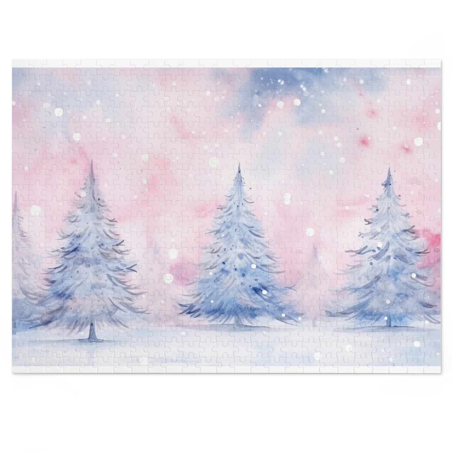 Puzzle, Christmas Trees, Personalised/Non-Personalised (30, 110, 252, 500,1000-Piece)