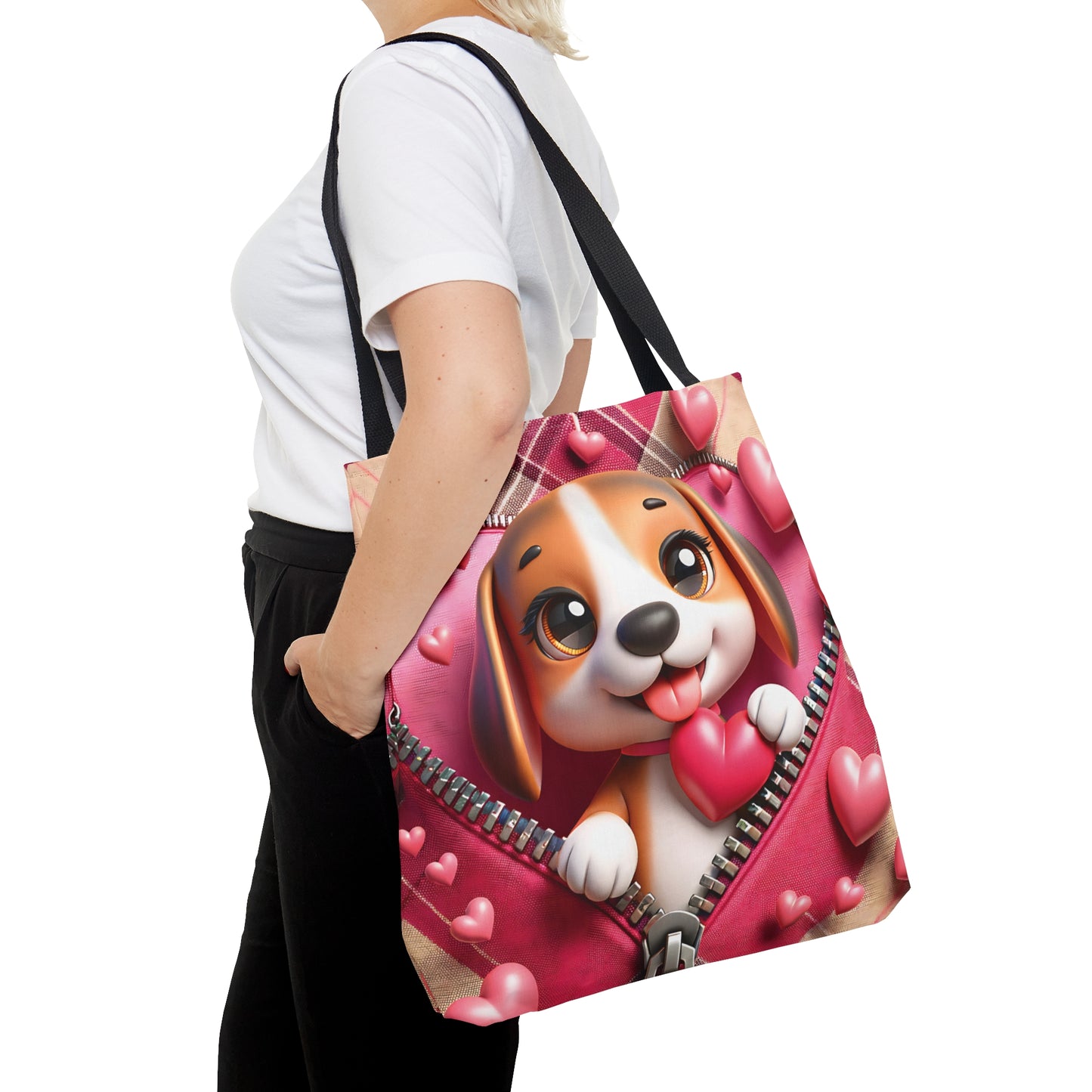 Tote Bag, Cute Dog, Personalised/Non-Personalised Tote bag