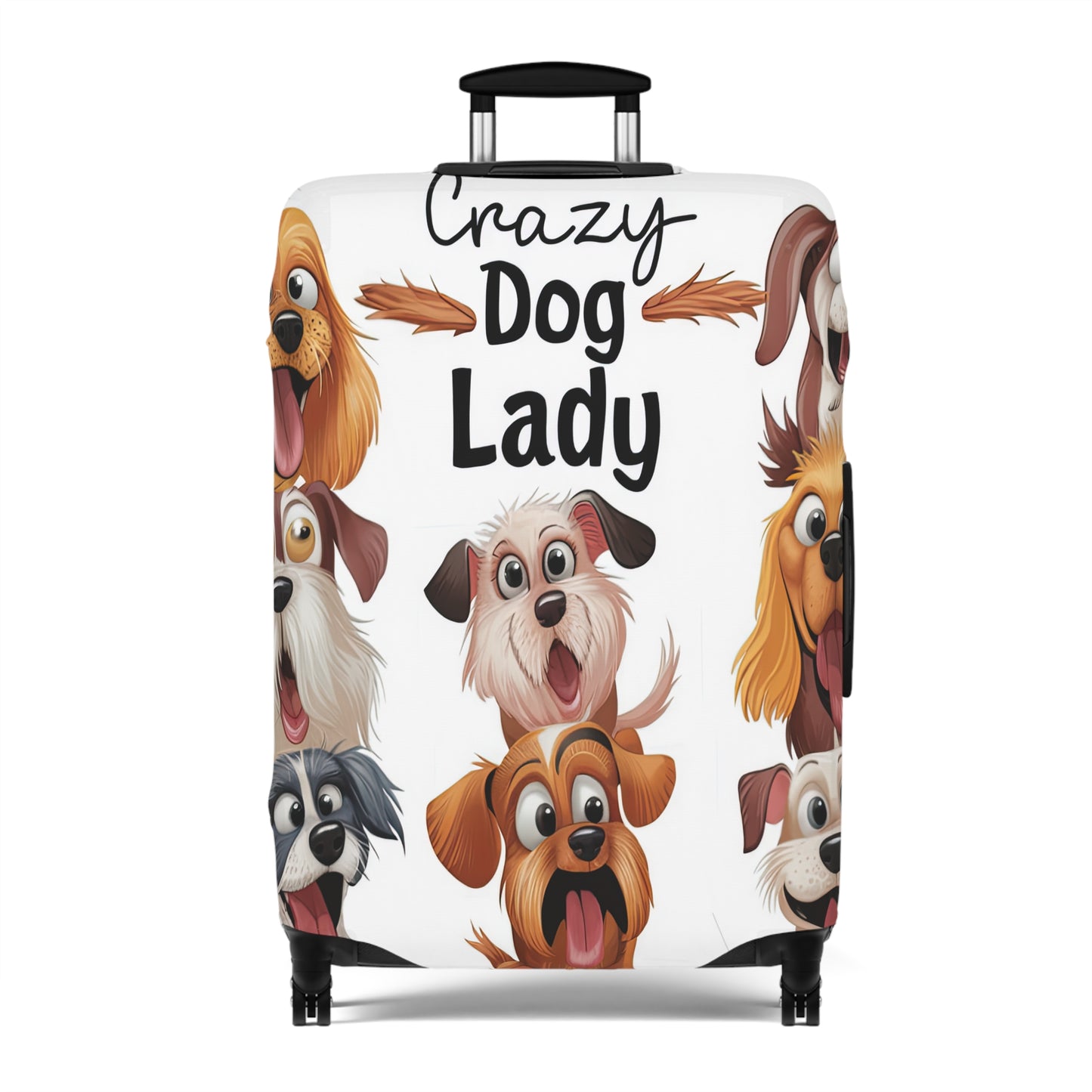 Luggage Cover, Crazy Dog Lady, awd-1490