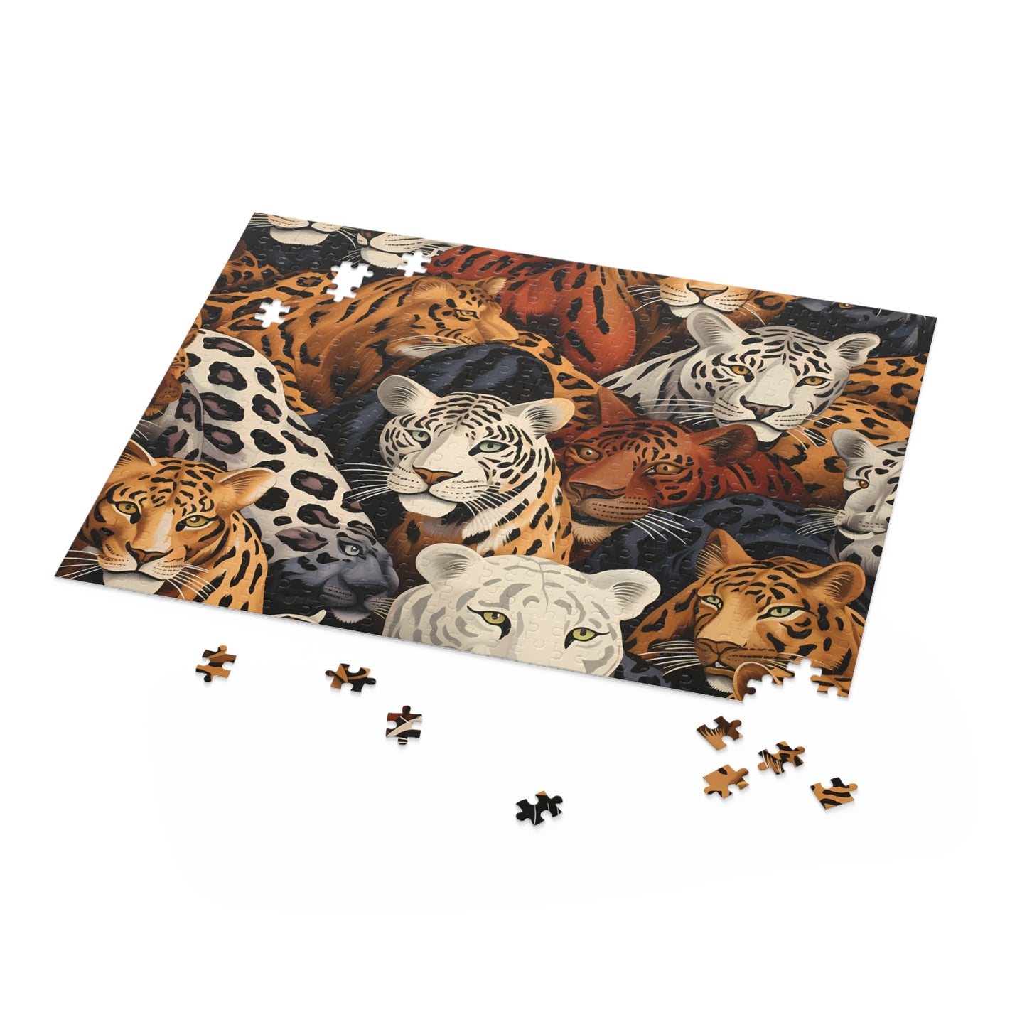 Personalised/Non-Personalised Puzzle, Leopard (120, 252, 500-Piece)