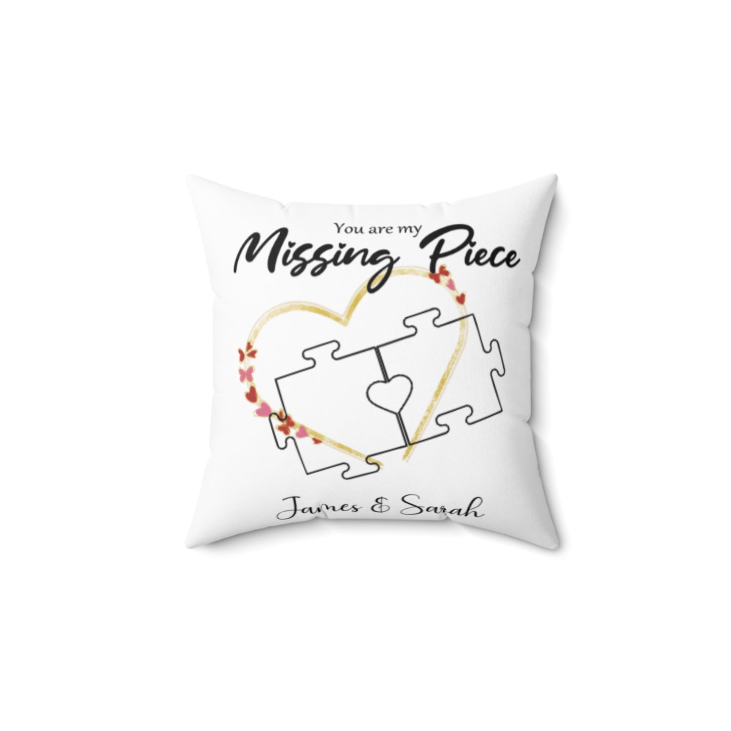 Personalised Photo You are My Missing Piece Pillow