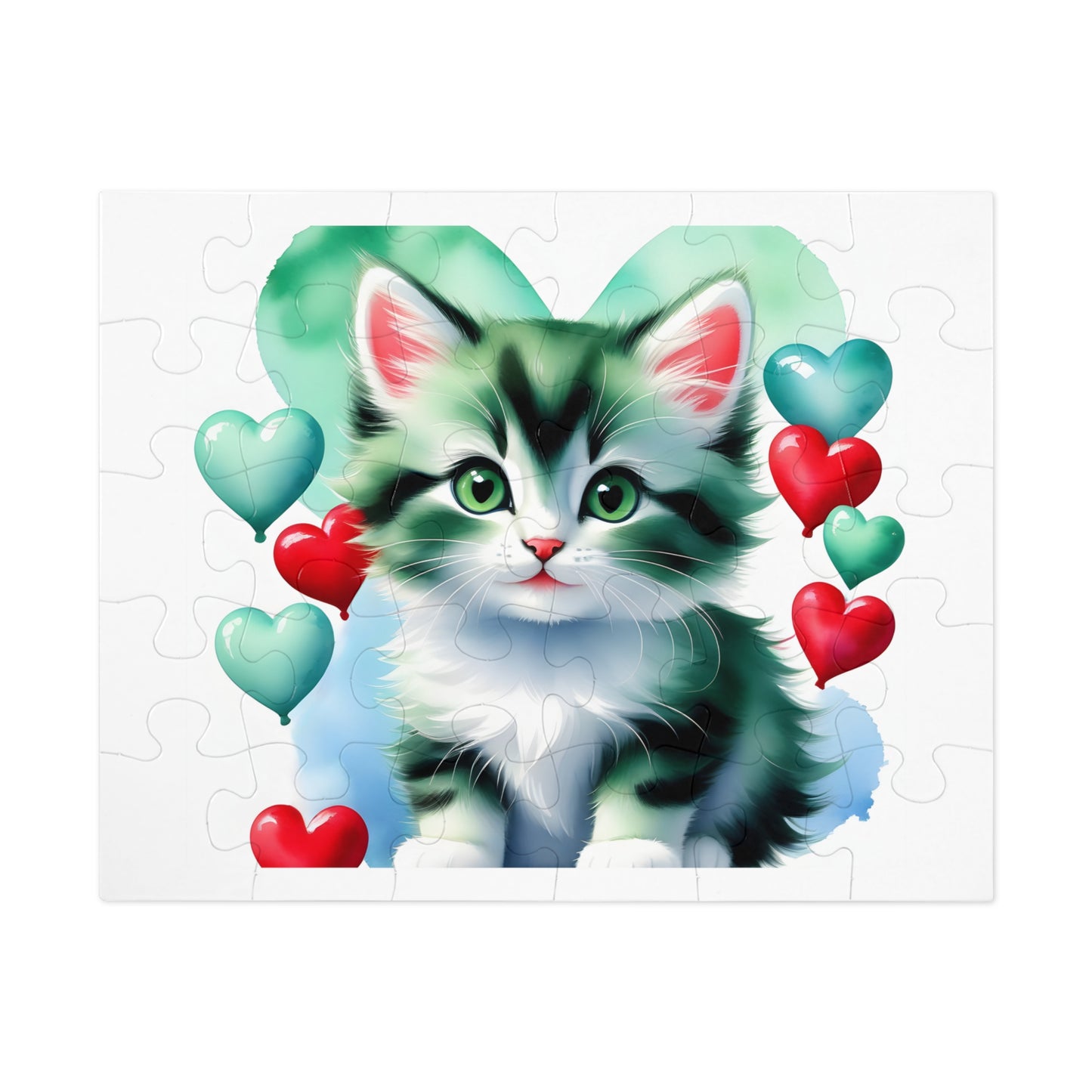 Jigsaw Puzzle, Cat, Personalised/Non-Personalised (30, 110, 252, 500,1000-Piece)