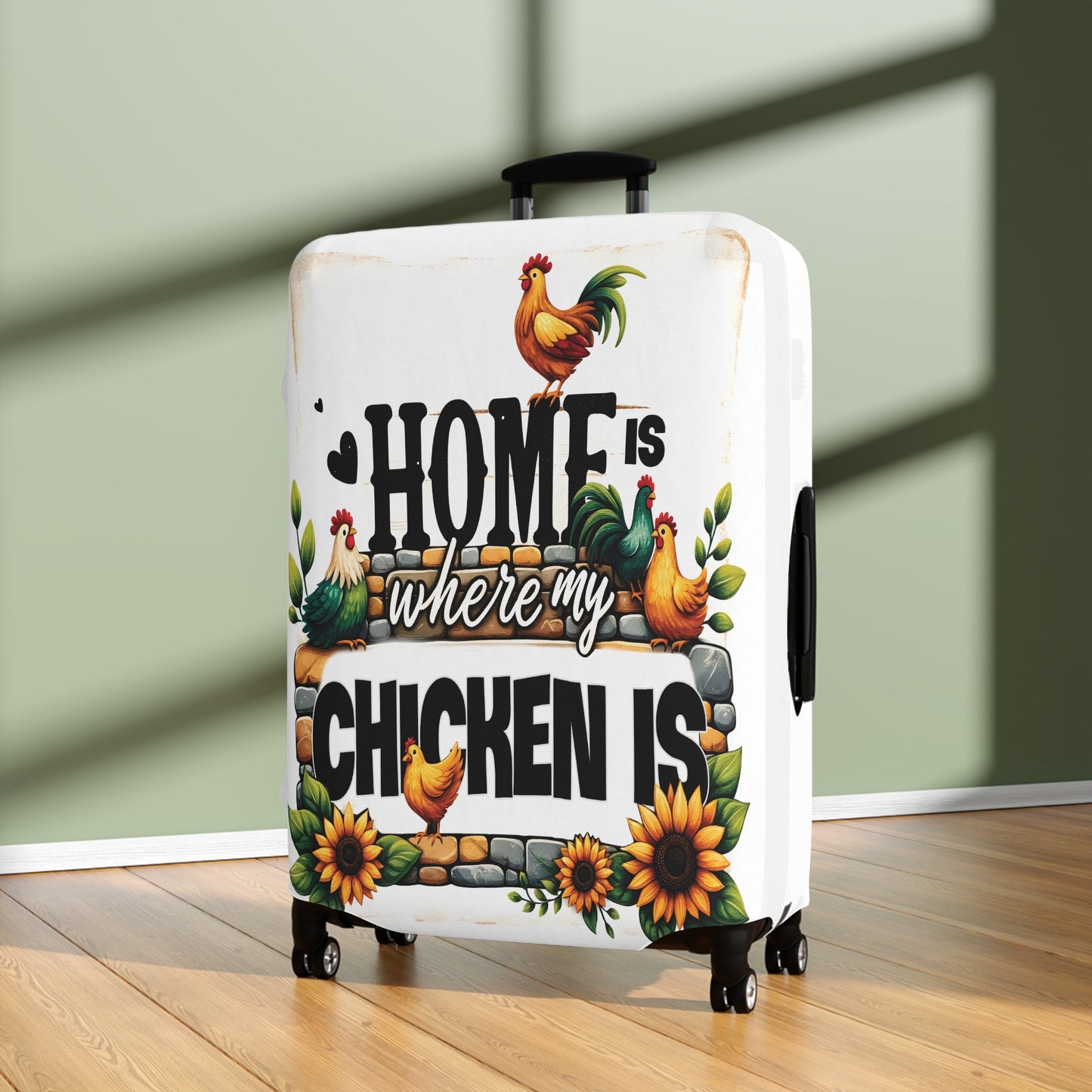 Luggage Cover, Chicken, Home is where my Chicken is, awd-1261