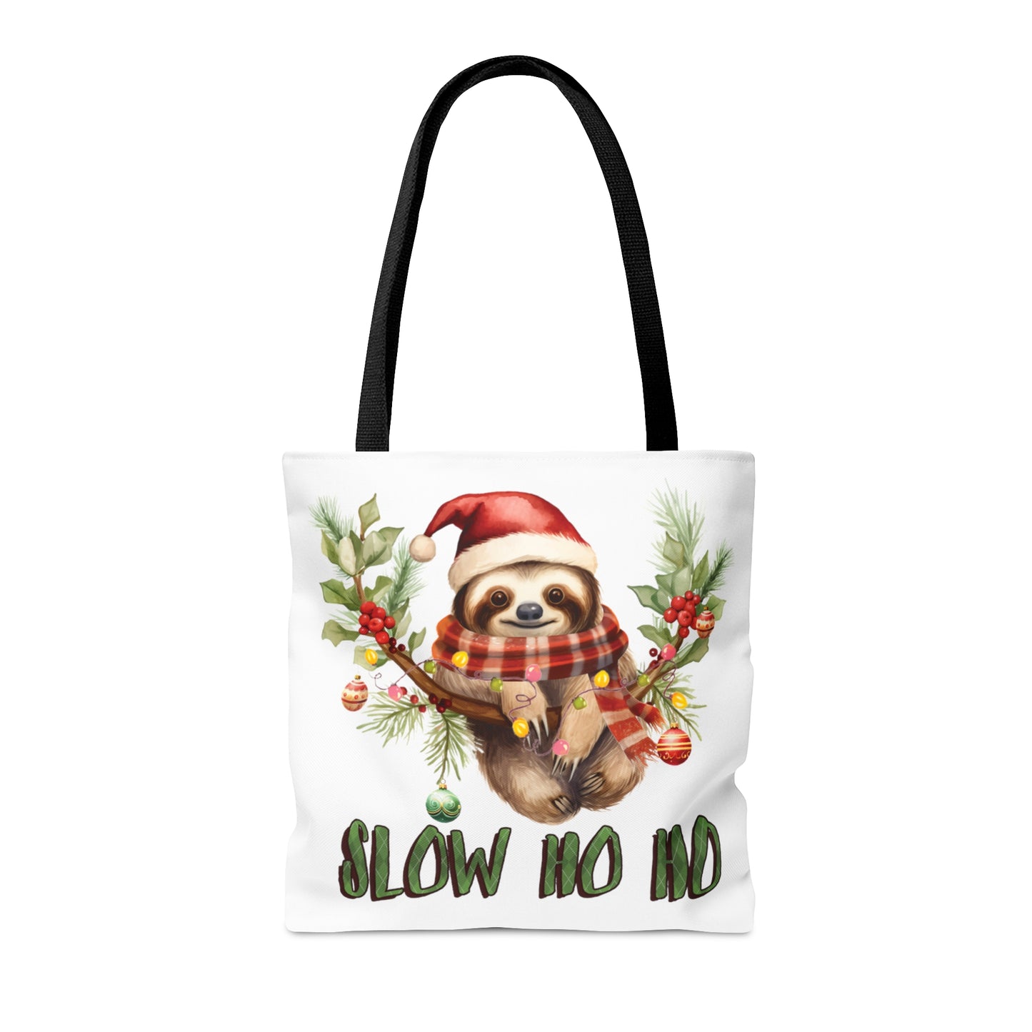 Tote Bag, Christmas, Sloth, Personalised/Non-Personalised Tote bag