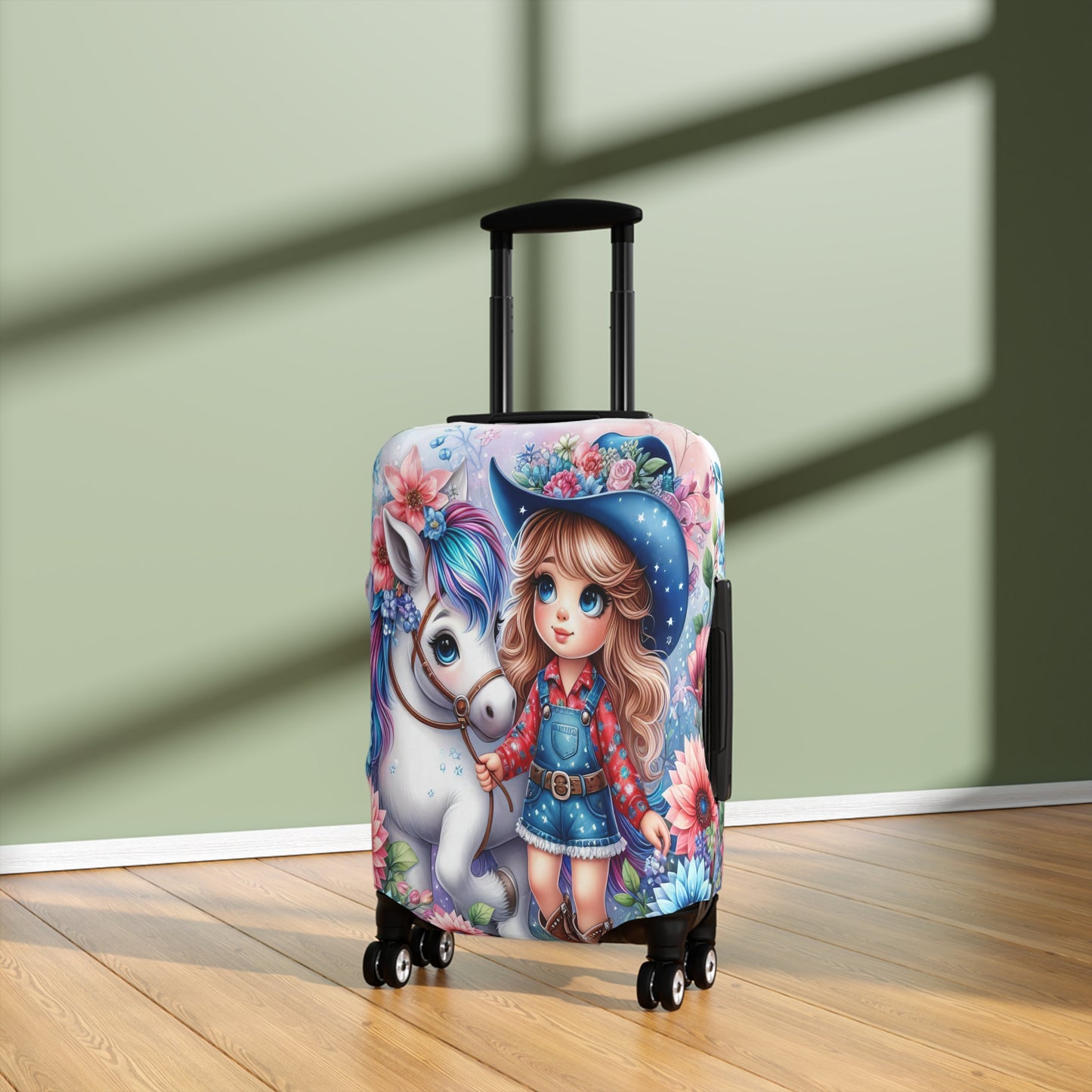 Luggage Cover, Just a Girl who Loves Horses, awd-3071