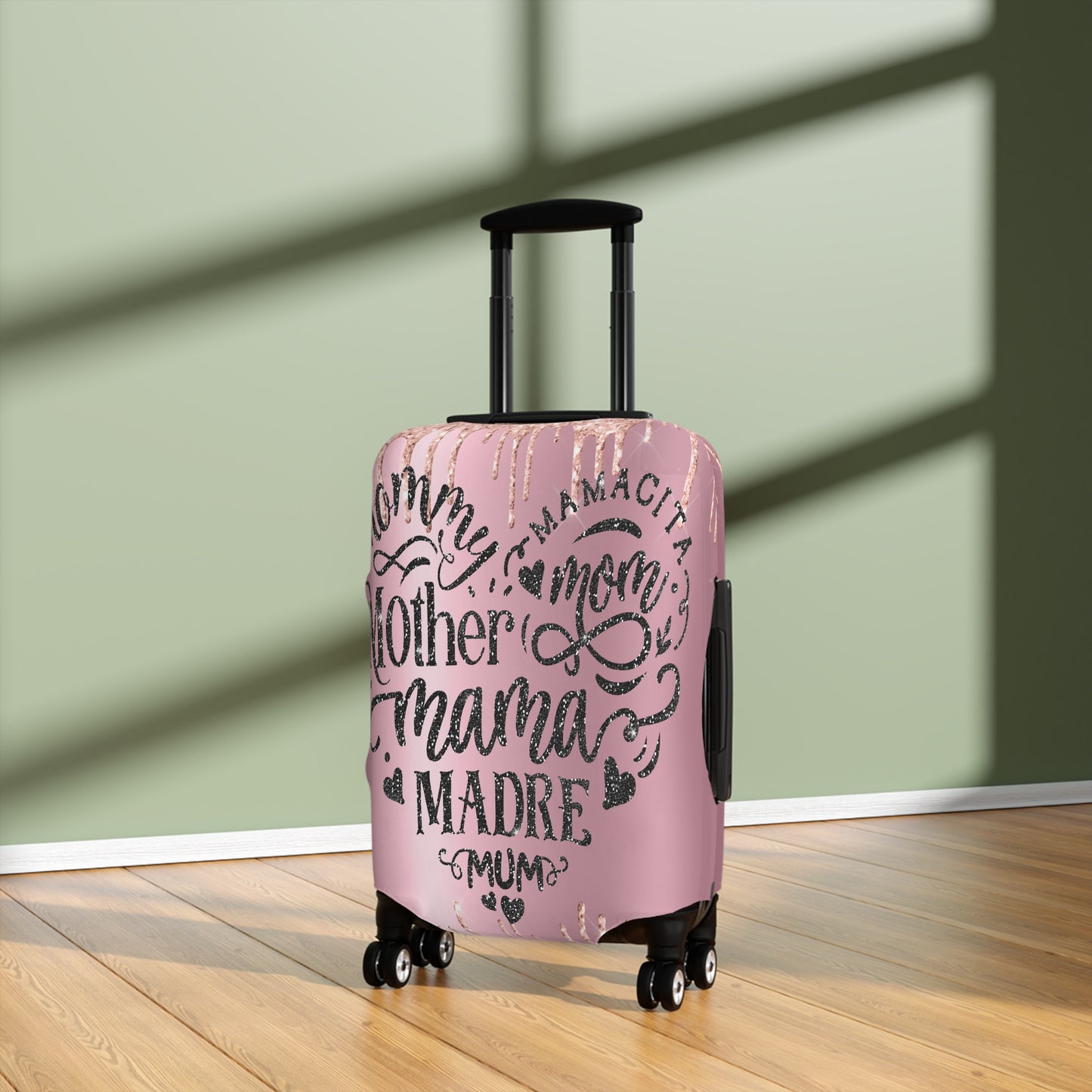 Luggage Cover, Mom/Mum Heart, awd-707