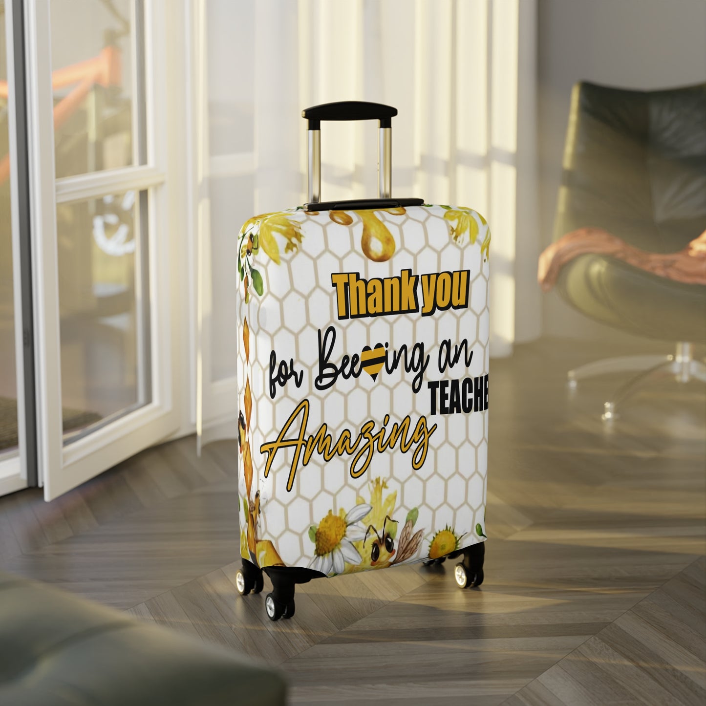 Luggage Cover, Teacher, Thanks for beeing an amazing Teacher, awd-1461