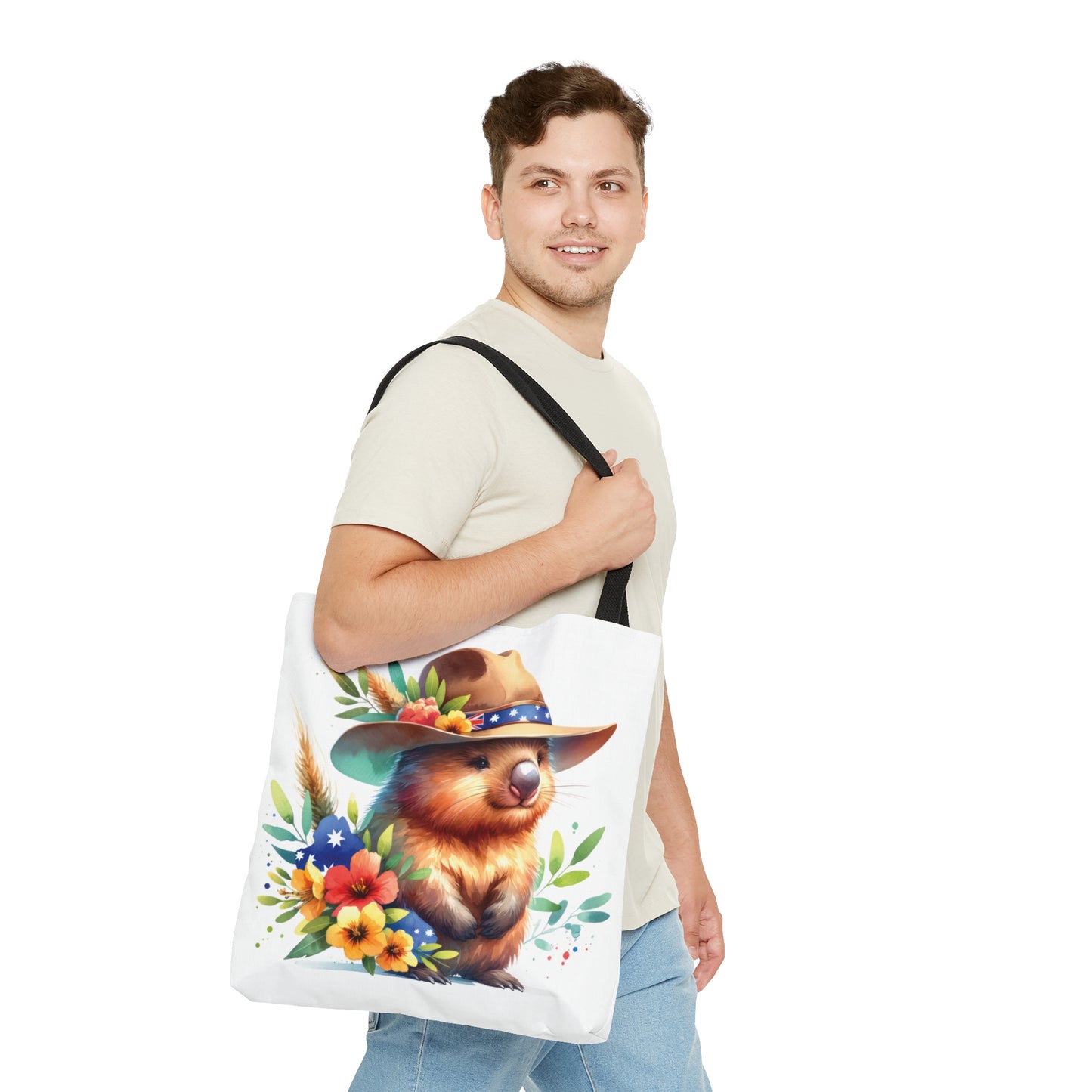 Tote Bag, Australian Animals, Wombat, Personalised/Non-Personalised Tote bag