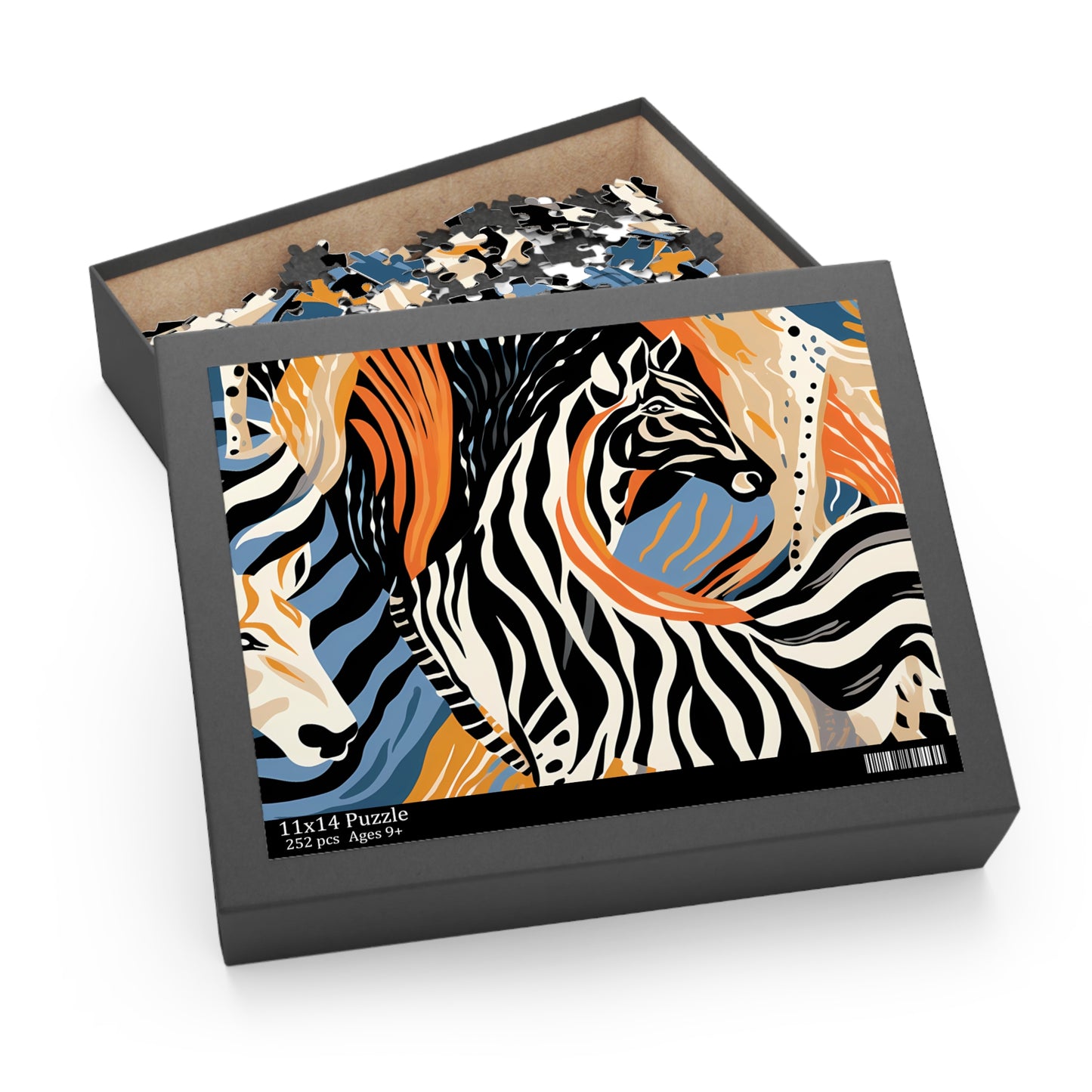 Personalised/Non-Personalised Puzzle, Zebra (120, 252, 500-Piece)