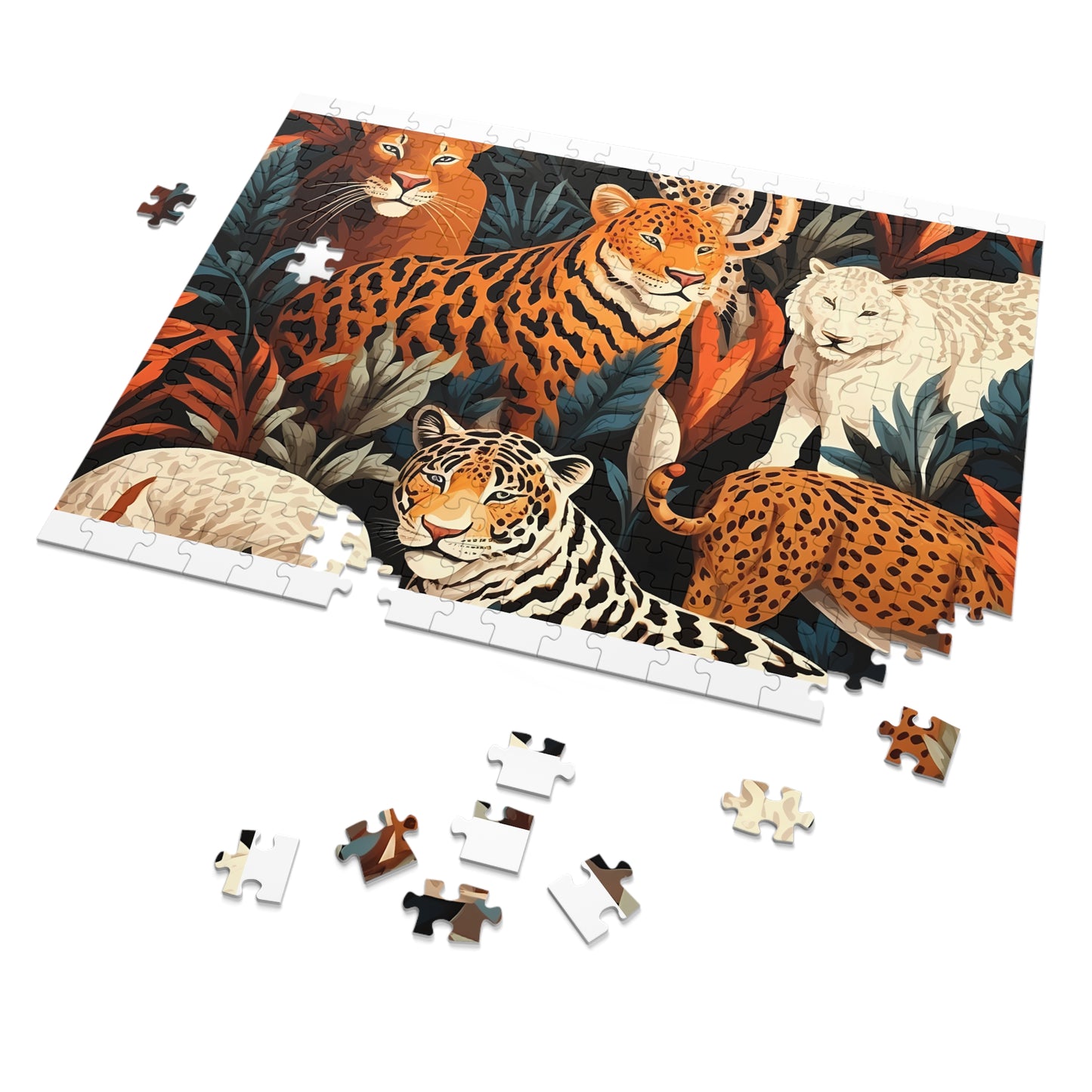 Jigsaw Puzzle, Leopard, Personalised/Non-Personalised (30, 110, 252, 500,1000-Piece)