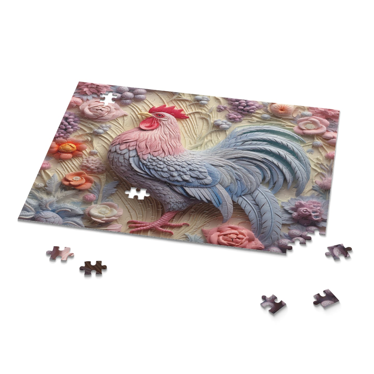 Personalised/Non-Personalised Puzzle, Chicken/Rooster (120, 252, 500-Piece)