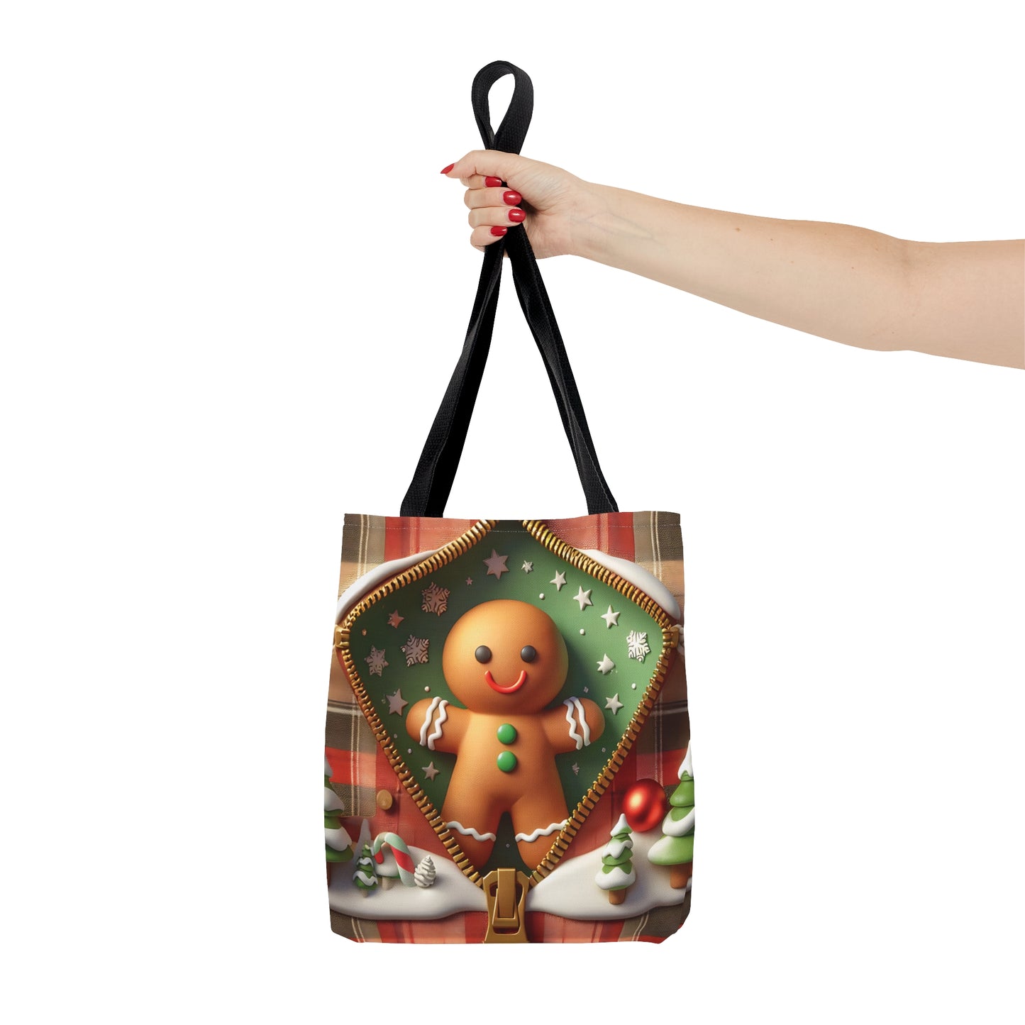 Tote Bag, Christmas, Gingerbread Man