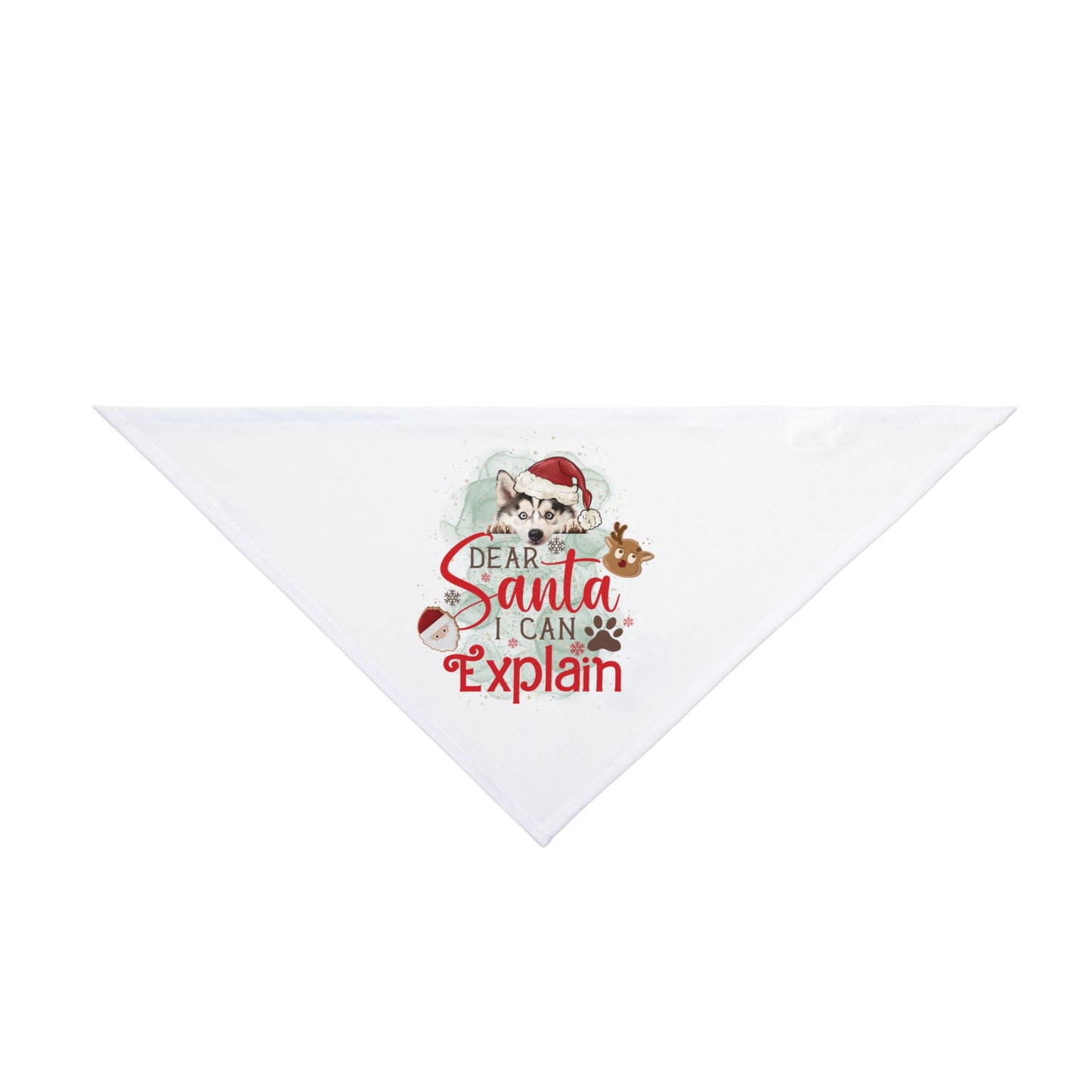 Bandana, Dear Santa I can Explain, Christmas Pet Bandana