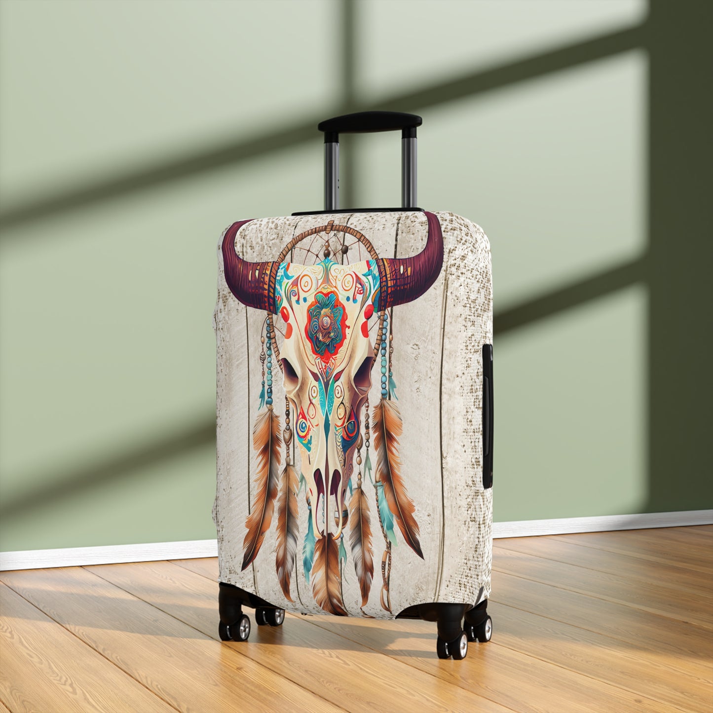 Luggage Cover, Country and Western, skull, awd-223