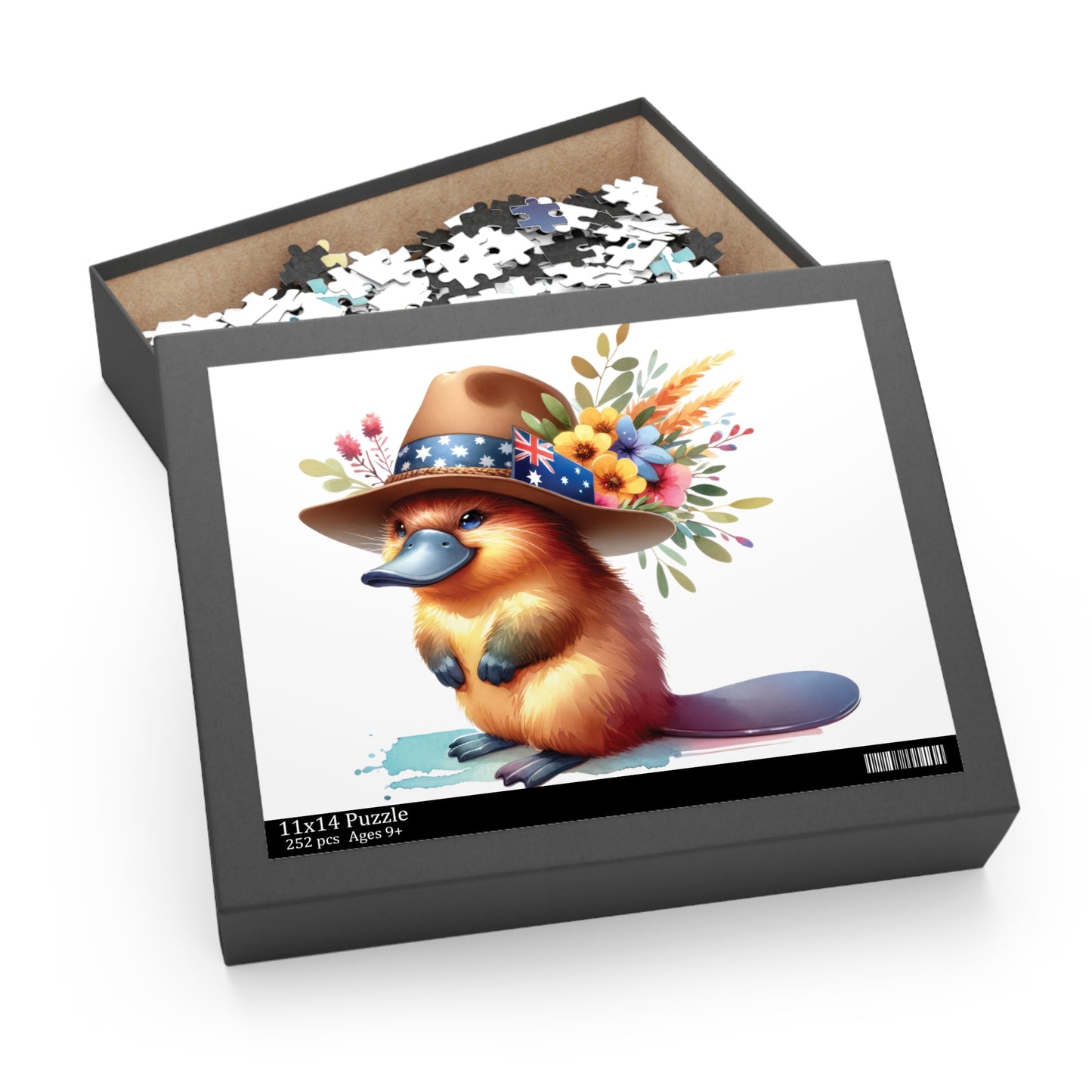 Personalised/Non-Personalised Puzzle, Platypus (120, 252, 500-Piece)