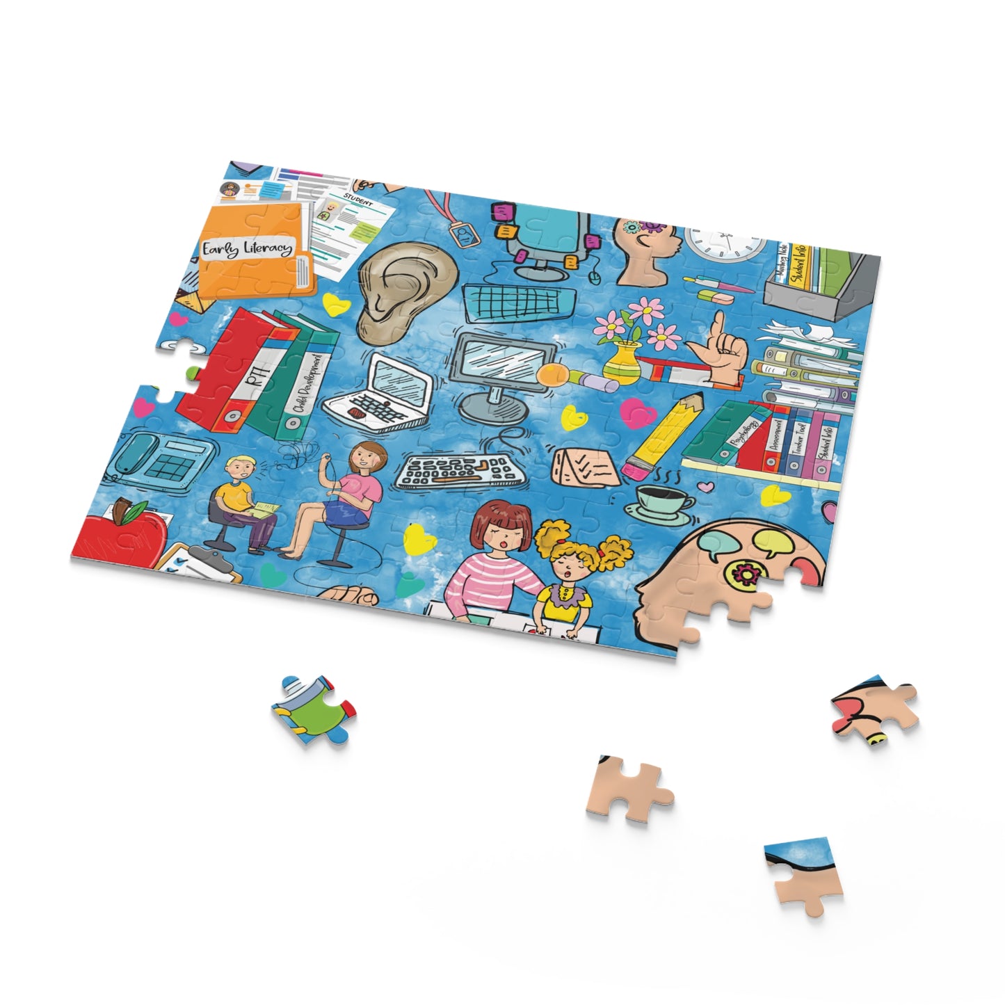 Personalised/Non-Personalised Puzzle, School Psychologist (120, 252, 500-Piece)