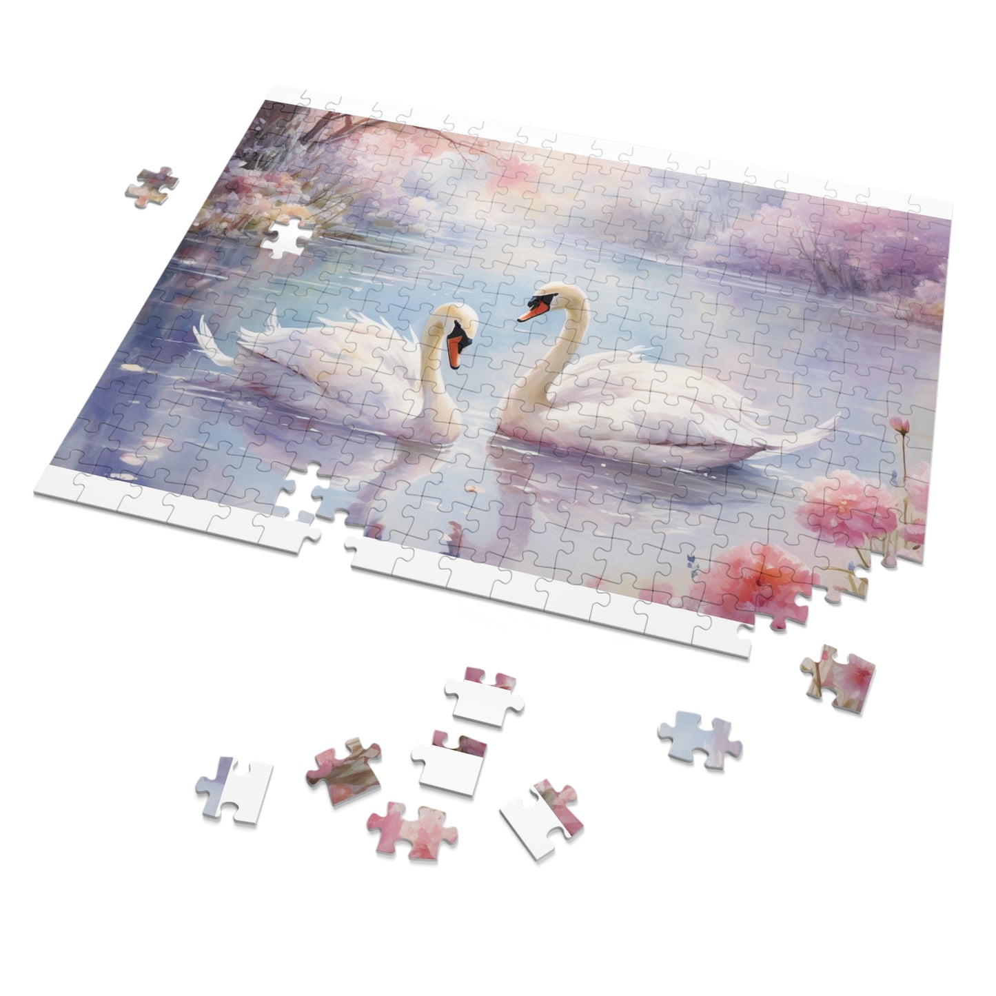 Jigsaw Puzzle, Swan, Personalised/Non-Personalised (30, 110, 252, 500,1000-Piece)