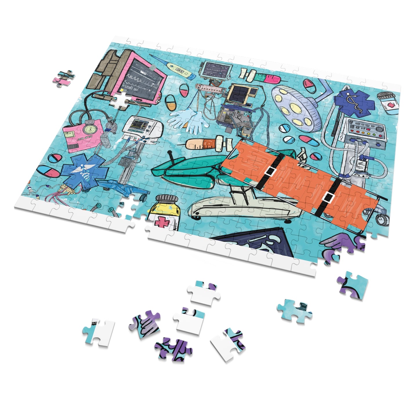 Jigsaw Puzzle, Trauma Nurse, Personalised/Non-Personalised (30, 110, 252, 500,1000-Piece)