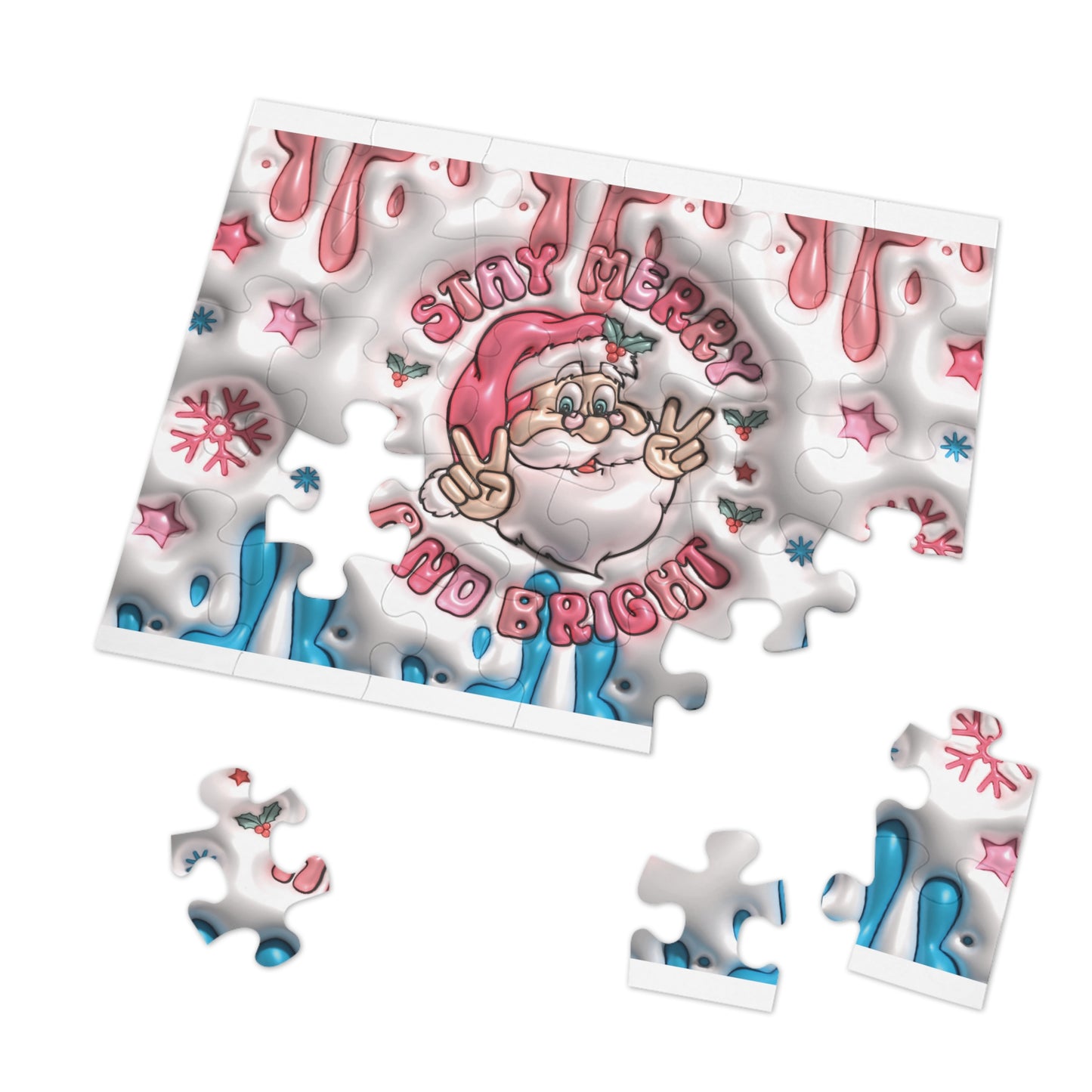 Jigsaw Puzzle, Christmas, Santa, Personalised/Non-Personalised (30, 110, 252, 500,1000-Piece)