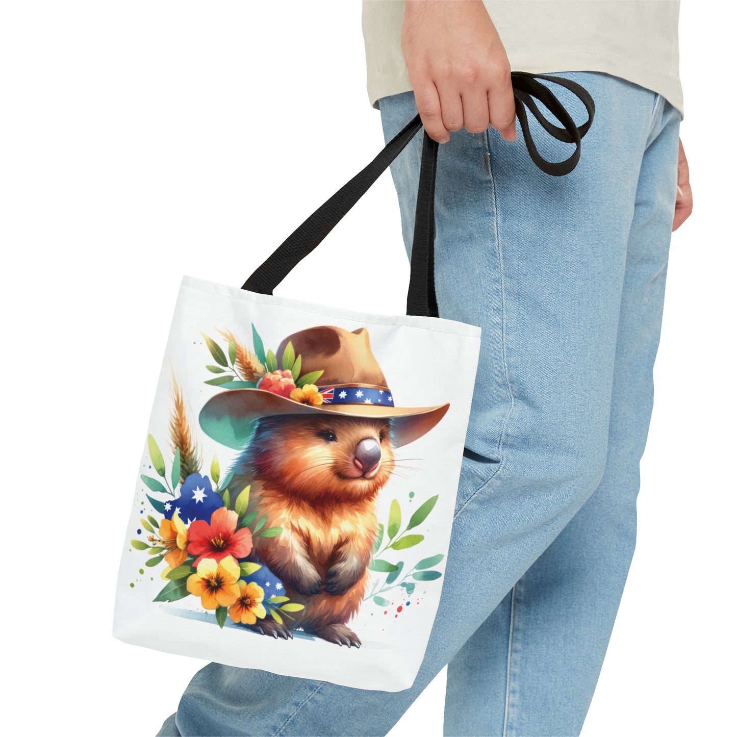 Tote Bag, Australian Animals, Wombat, Personalised/Non-Personalised Tote bag