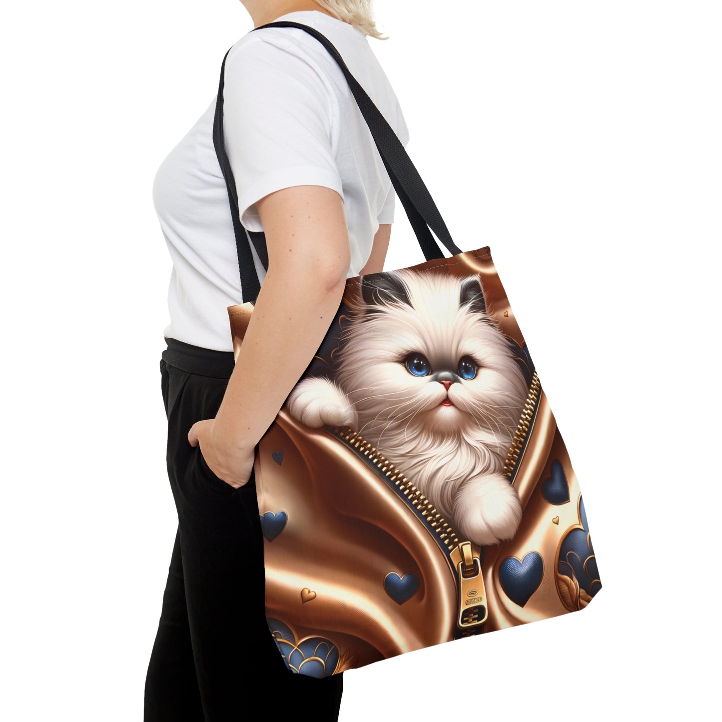 Tote Bag, Cat, Personalised/Non-Personalised Tote bag